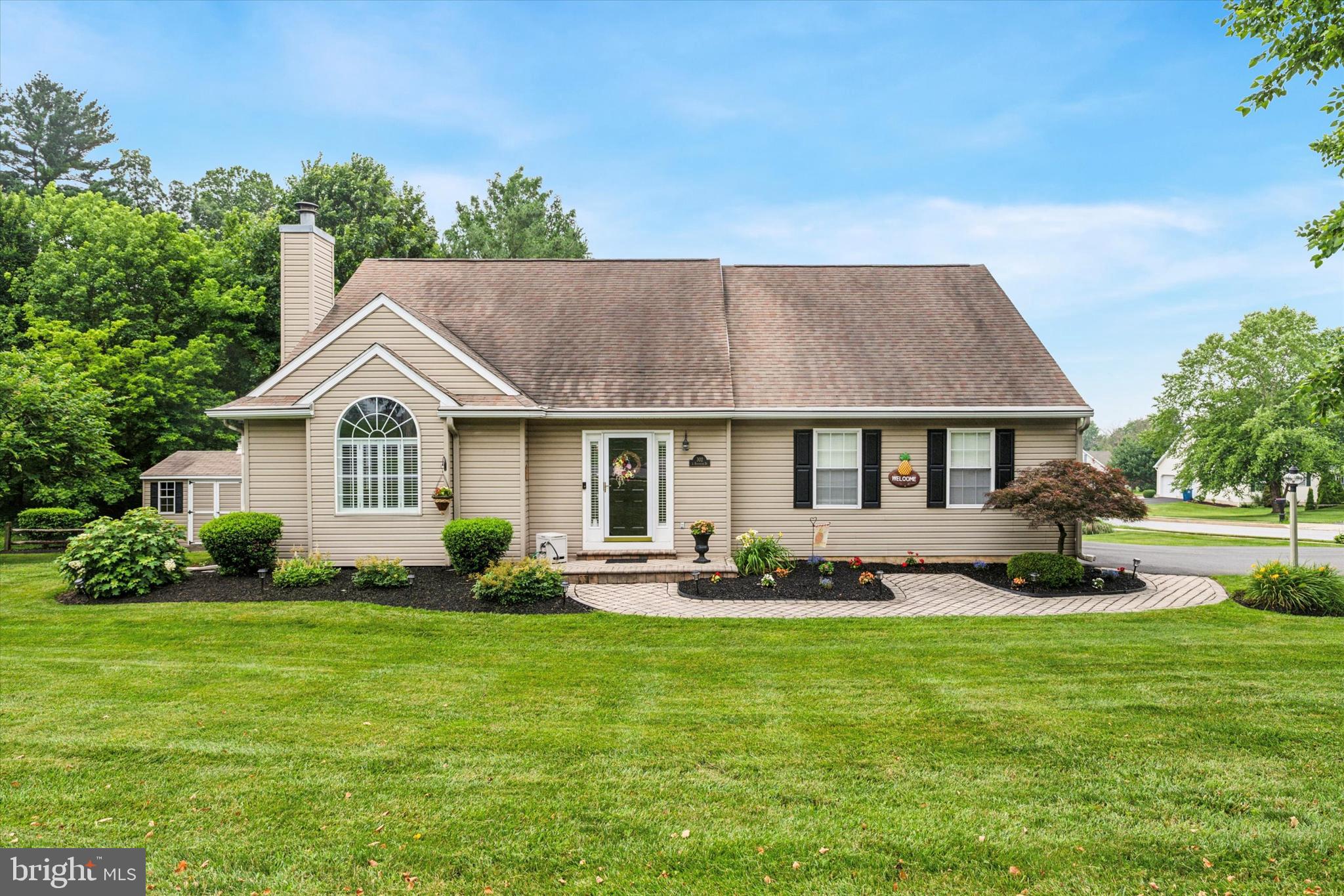 Beautiful Colonial Home in Brookside Estates. This Home is in absolute Move in Condition. Gorgeous Paver Walkway to the Front Entrance, Large Living Room with Gas Fireplace and Cathedral Ceilings , Spacious Open Kitchen features Stainless Steel Appliances, with eat-in area, Sliders to a lovely Rear Deck and Beautiful Fenced in Yard with a Shed that is complete with Electric. The First Floor has the Primary Bedroom with Two Closets and a Full Bath, First level also has a Powder Room and Laundry. Upstairs, two additional bedrooms and a full bath. A two-car attached garage provides storage and parking. This Home is convenient to Dining and Shopping options Downtown. Easy access to Route 1! So many nice features including Central Air!!!!Don't miss the opportunity to make it yours!
