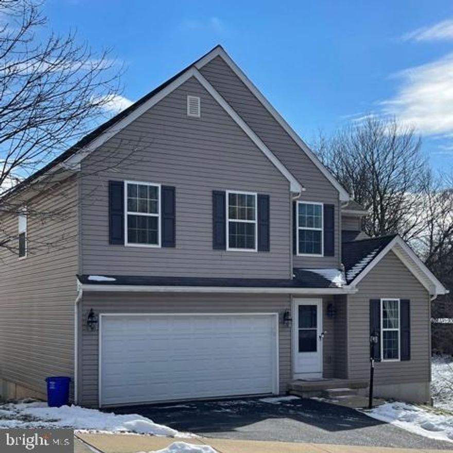 Beautiful home located on a corner lot with privacy and a walking trail in the back.   Even though it is located in a smaller neighborhood, the lot is on a dead end road and there is plenty of room for children to ride their bikes and play on the side yard, or walk to a nearby park.  This home will not disappoint with it's spacious rooms and newer hardwood floors.   The entryway opens into a combined
living/dining room  or large office area with crown molding and lots of extra details.   The family room ,kitchen  and eating area are all open to each other with plenty of room for a large screen TV and sectional. The kitchen has 2yr old very high end  stainless steel appliances including a gas stove and a kitchen island with plenty of room to cook or eat. The main area also leads out to a deck with a tree lined view.  The upstairs has 4 huge  bedrooms with extra large closets and a master bedroom on-suite.  The basement has high ceilings and a walk out basement, ready to finish to your liking.  Buy now and be in before the spring rush!!!