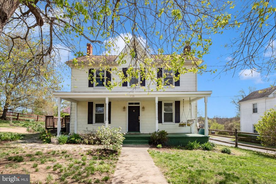 Lovely Turn of the Century Victorian on 2 Acres! Beautifully landscaped & fenced front, side & rear yard along with a large wooded area just waiting for your imagination! The covered front porch entry into the formal rooms - both living and dining, feature the old wood flooring and mantels. The living room offers a door to the 2-section side deck. Updated 2-Section Kitchen with recessed lighting and room for breakfast with a side walk out to the 2-section deck, along with a Powder Room & Laundry. Family room is off the kitchen to the rear and features the rear exit/entrance and small deck. The upper level features 3 bedrooms and 2 full baths! Primary bedroom features a walk in closet and an extra large bath! Dog kennel for 3 conveys. Detached 1 car garage conveys AS IS. Lennox Heat Pump for central air & heat installed in May of 2025 - warranty conveys PLUS there is the added benefit of the Oil Hot Water Baseboard heat! Come make this one your own!!
