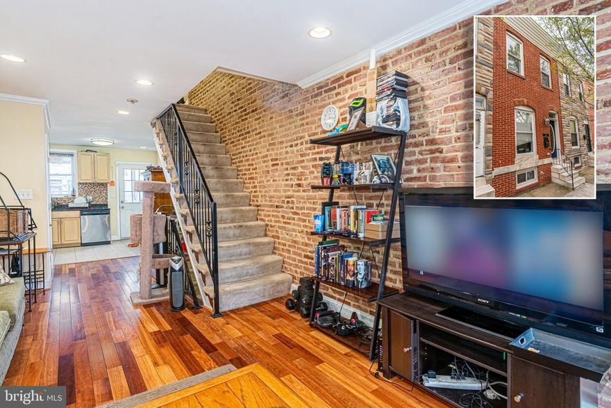 WELCOME TO 118 N. ELLWOOD AVE! This updated rowhome features an open floor plan, spacious living room with exposed brick and gleaming hardwood floors, Chef's eat-in kitchen with granite counters and ss appliances, upper level with 2 bedrooms and 2 full baths, finished basement with a 3rd bedroom, 3rd full bath, and storage space, and a fenced yard that perfect for entertaining!  Convenient to Patterson Park, Johns Hopkins, and all that city living has to offer!