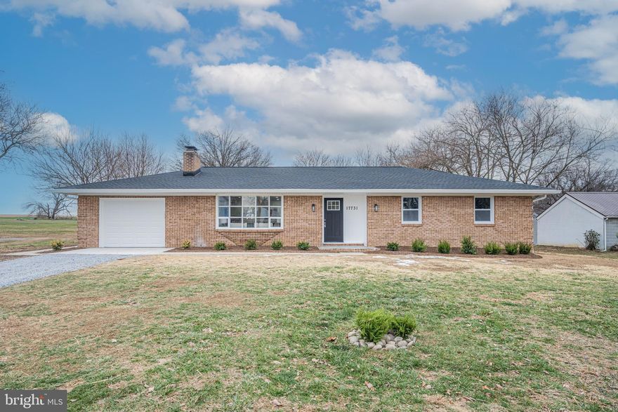 ​Welcome to this beautifully renovated 3-bedroom, 3 full bath Rancher, offering spacious one-level living with a fully finished basement and bonus rooms. The home features an attached one-car garage and convenient laundry hookups on both the main and lower levels. The lower level is also roughed in for a second full kitchen, providing excellent potential for an in-law suite or extended living space.
Renovations include all-new plumbing, roof, and HVAC for peace of mind. The main kitchen boasts stainless steel appliances, a bar counter with additional workspace, and abundant storage. Outside, enjoy a large open yard that backs to peaceful farmland and offers scenic views of Whitetail Ski Resort from the front yard. Ideally located near I-81, close to Hagerstown’s amenities, and just minutes from the Hagerstown Regional Airport, this home combines comfort, convenience, and rural charm.