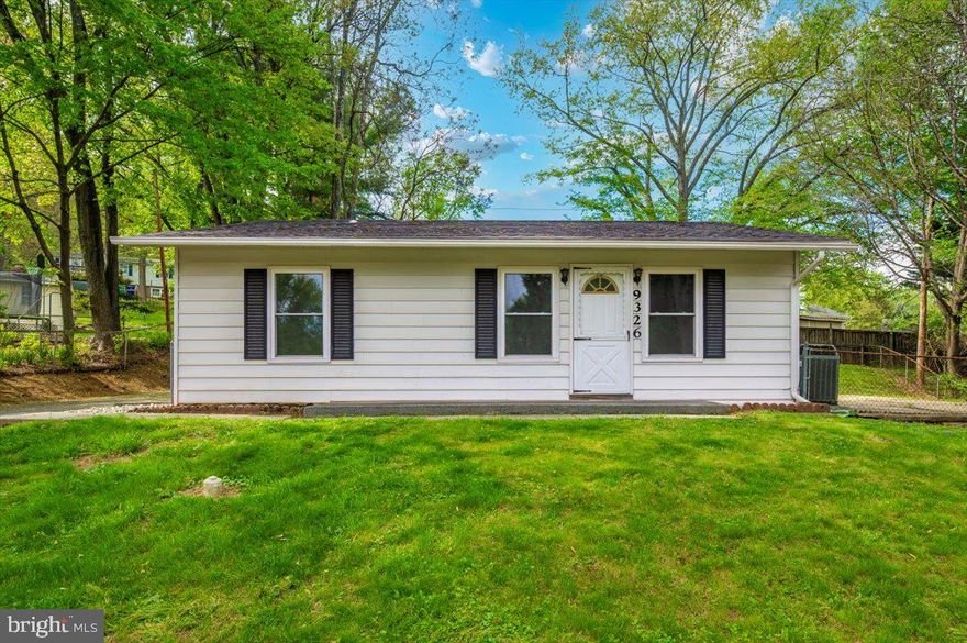 Welcome to 9326 White Rock Avenue — a charming 3-bedroom, 1-bath rancher tucked into a quiet neighborhood in Frederick. Just minutes from downtown, major highways, shopping, and dining, this home also offers quick access to the Catoctin Mountains for hiking, biking, fishing, and more.

Step inside to discover a freshly updated interior featuring new windows, interior doors, LVP flooring, and freshly painted throughout. The kitchen shines with soft-close cabinetry, granite countertops, and newer appliances, while the bathroom includes a new vanity. A brand-new roof adds peace of mind.

Whether you're looking for convenience, comfort, or outdoor adventure, this home brings it all together in a great location.