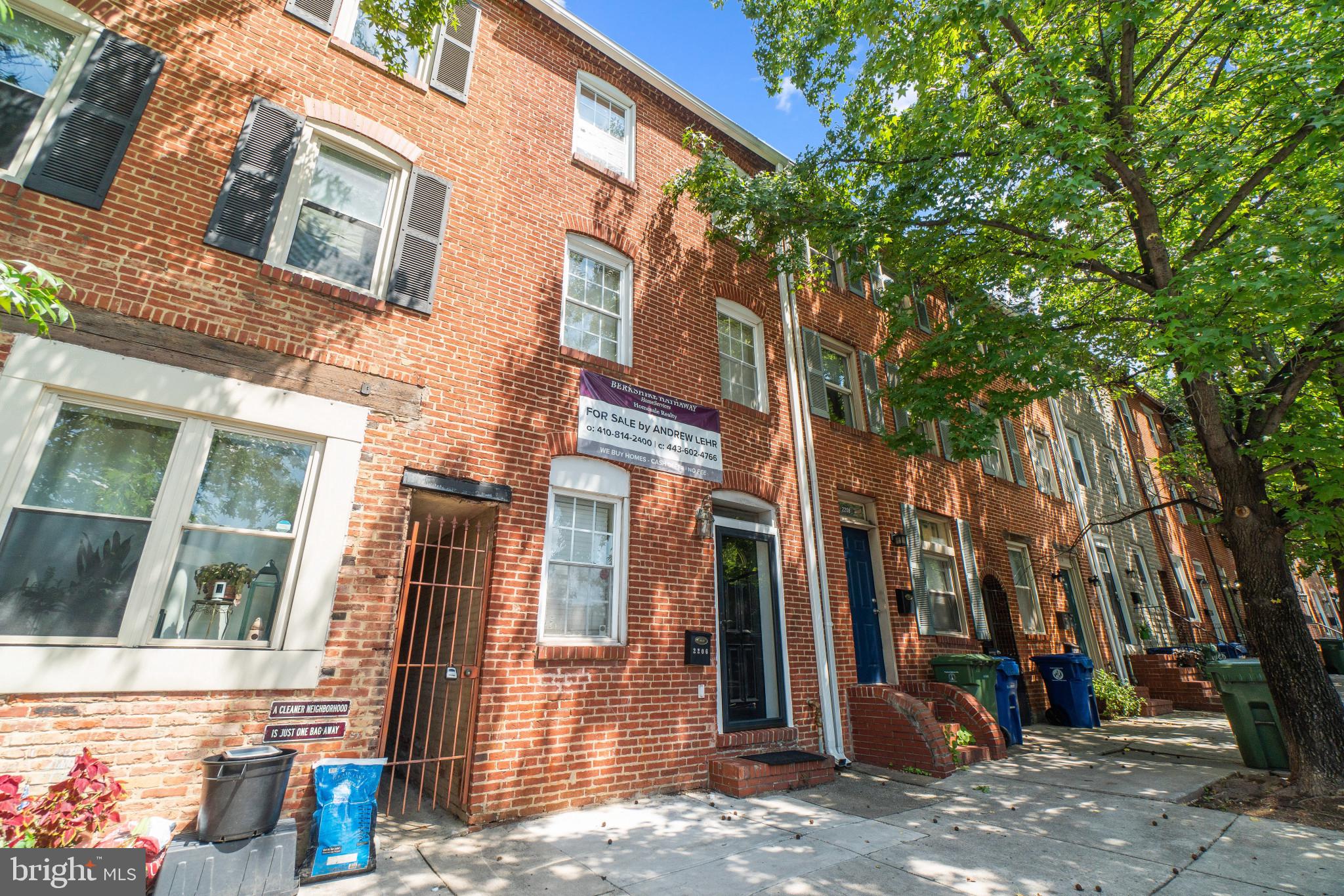 This spacious 3 story home is conveniently located just off Patterson Park where Canton and Fells Point meet offering an abundance of walkable attractions. The open floor plan showcases hardwood floors throughout the main level, crown molding, large living room, half bathroom, updated kitchen featuring ss appliances, granite countertops and private rear courtyard great for entertaining! On the second floor is two large bedrooms, convenient hallway laundry room and full bathroom with a third floor owner's level with full bathroom featuring separate tub and shower. New deck & new lower roof recently installed - well maintained but sold as-is.