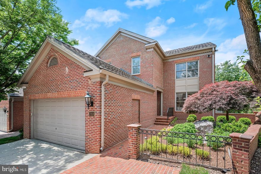 Rarely available big, beautiful, all brick, renovated Gosnell-built end unit with an open floor plan offering the best in "lock and leave" living located close to the C&O Canal, the Beltway and Potomac Village. Don’t worry about downsizing—most of your furniture will fit here!  Really spacious room sizes, 9’ ceilings and great storage! Terrific floor plan with a dramatic two story entrance foyer, formal Living Room, big Dining Room for holiday parties, a renovated Chef’s Gourmet Kitchen with Viking gas range and a separate Family Room with a gas fireplace for casual living.  Off the Kitchen/Family Room is a covered porch- great for dinners outdoors!  Upstairs are three en suite bedrooms including a sumptuous Primary Suite with a renovated Primary bath   In addition to the bedrooms, this home has the added amenity a, hard to find, paneled home library with a gas fireplace.  This could be a TV room or 4th bedroom if you didn’t need a study. The full, daylight, walk out lower level offers great space for a game room, recreation room, exercise room\hobby room and more and  includes a guest suite\In-law suite with a full bathroom.   Outside, has a beautiful private terrace with room to entertain.   No grass to mow and little to maintain!!  Don’t miss the two car garage with direct entry into the house.  Elevator potential, too.  Come enjoy one of Potomac’s most popular communities and locations.   Enjoy a cocktail on the terrace at Old Angler’s after hiking Billy Got Trail.  You’ll fall in love with this location!  Twenty minutes non-rush hour to local airports- Reagan and Dulles. Whitman schools!  Hurry over!