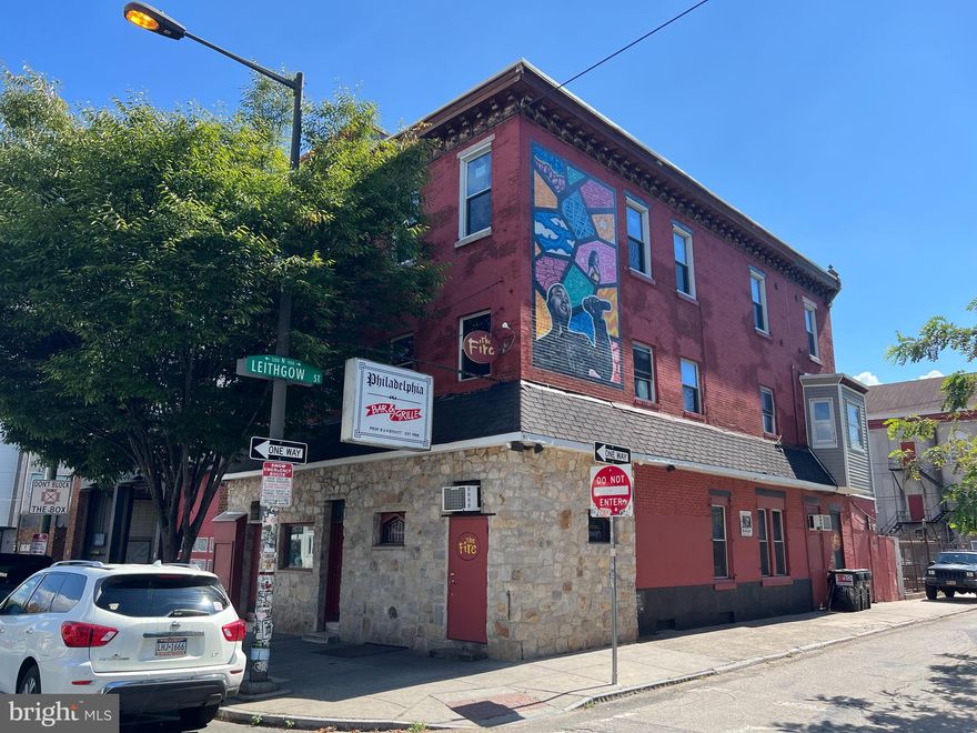 The sale includes 410 & 412 W Girard Ave, Philadelphia, PA 19123-1412.  This remarkable 4,860 square foot, three-story building offers a unique investment opportunity in the Northern Liberties neighborhood. Built in 1920 and featuring historic charm, this property is currently utilized as a music venue and Bar.  The second and third floors are in a partially demolished condition but were formerly configured as  residential units.  The liquor license is NOT included in the sale but can be purchased for $250,000.