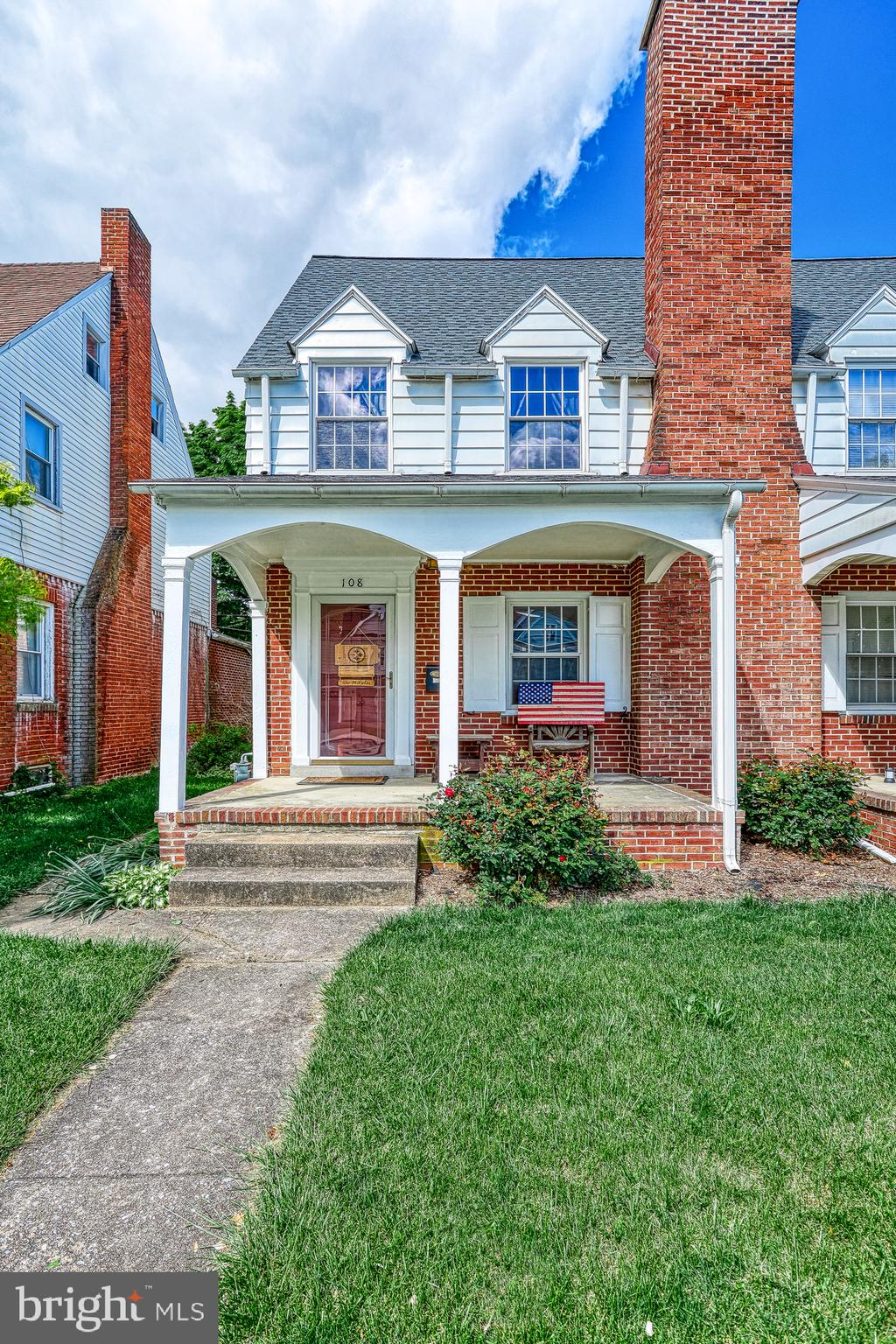 Check out this charming brick semi-detached home located across from the York Fairgrounds.  The home offers beautiful original hardwood floors. Enjoy an evening watching movies by the wood burning fireplace in the living room. A Covered side porch leads to a partially fenced in back yard with an area you can park your car from the alley. The back yard features a pond and a shed for holding your lawn mower and garden equipment. Both properties are being listed for sale, so come quickly and buy them both and live in one and rent out the other side attached to this home.