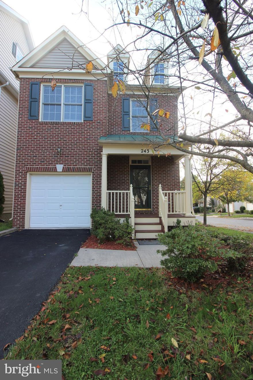 Fantastic 4 Bedroom, 3.5 Bathroom Single Family Home in Gaithersburg! Once you enter this amazing space you are welcomed by the enormous living/dining room combo featuring stunning white columns, ample natural light, light fixture & gas burning fireplace. The kitchen is next, boasting stainless steel appliances, ample counter & cabinet space, as well as a quant wrap around breakfast area. Heading upstairs you will find the bedrooms, each with its own unique layout, hardwood flooring, generous closet space & ample natural light. The Master Bedroom suite gives the space that everyone strives for when looking for a space to relax with its vaulted ceilings & spacious walk-in closet. The Master Bath provides both a standing shower and a jacuzzi tub, along with dual sink & vanity. The fully finished basement is where you will find the enormous recreation room, finished with wall to wall carpeting, extra storage space & the washer/dryer. Enjoy the comfort of having your own balcony, accessible through the kitchen, great for long days & cozy evenings. Located minutes from 270 & 355, no distance is inconvenient for this home! Available 9/1!