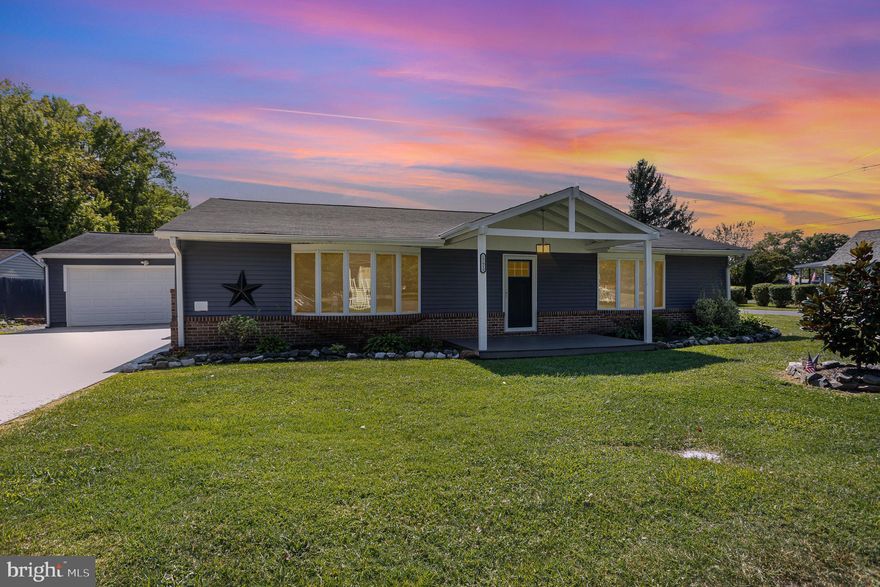 Welcome to a charming rancher nestled in the serene, water-oriented community in Middle River! This cozy home features 2 bedrooms and 2 bathrooms, ideal for comfortable living. Recently updated, the property boasts a newer roof and HVAC system, ensuring peace of mind for years to come. The kitchen gleams with granite countertops and a built-in pantry, perfect for culinary adventures. A thoughtfully added mudroom enhances functionality, while new carpets add a touch of warmth throughout. Step outside to enjoy the newly constructed front porch or admire the beautiful landscaping that surrounds the property. Inside, remote-controlled blinds provide modern convenience, and freshly painted walls add a fresh and inviting atmosphere. The home sits on a nice corner lot with plenty of parking and includes a huge 2-car garage with an additional shed for extra storage. Relax on the deck out back or take advantage of the nearby beach access, just down the road, perfect for those who love coastal living. This rancher embodies both comfort and style, making it a true gem in Middle River.