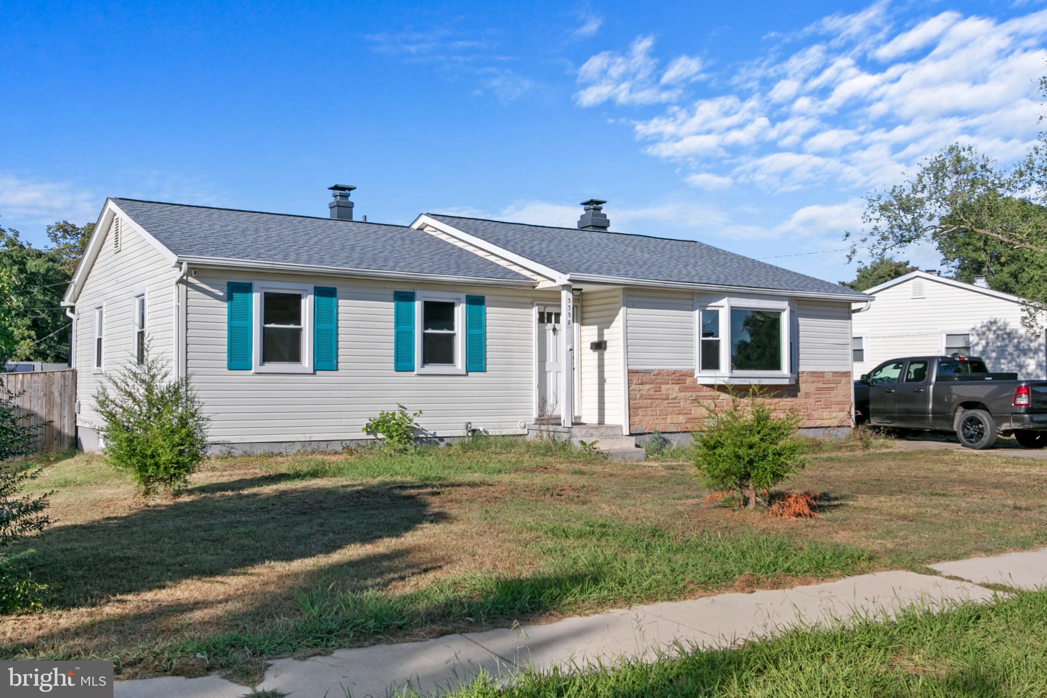 Updated rambler with 3 BR/2 BA main level and fully finished in‑law suite w/separate entrance. Bright LR offers bay window, wood‑burning FP and built‑ins. Eat‑in kitchen has granite counters, stainless appliances and breakfast bar open to dining area. Primary suite w/updated bath plus two additional BRs and full hall bath. Lower level features a second kitchen, multiple flex rooms/bedrooms and a full bath—ideal for guests or rental. Enjoy covered deck, fenced yard and vinyl siding. Central A/C, gas heat and newer windows. Close to BW Pkwy/I‑95, shopping and dining.