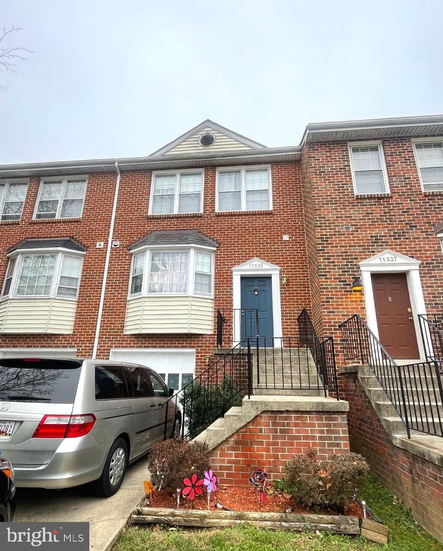 This spacious 3 level townhome features 3 bedrooms, 2/2 baths,  a 1 car garage,  and lower level family room with access to the level backyard. It's convenient location allows for easy access to the highway for commuting, and is right across from Cosca Regional Park, featuring walking & bicycling trails, tennis courts, & a recreational lake! New kitchen floor is in the process of being installed!