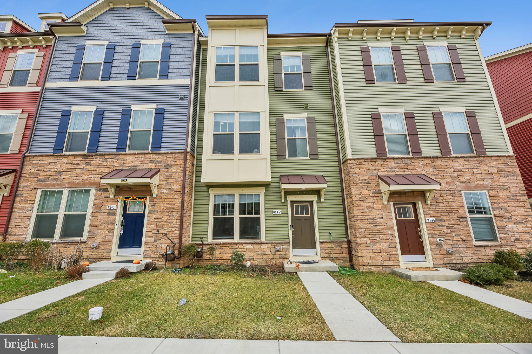 Welcome to this lovely, spacious luxury townhome in Stone Barn Villages of Urbana. This home has 3 bedrooms and 3.5 baths and is in excellent condition . It has an open floor with oversized windows that lets in plenty of natural light. To illuminate all of the rooms, additional recessed lighting with LED light is installed. Owner's suite has vaulted ceilings, a large walk-in closet, a double vanity, and a spacious shower. The third floor has plush carpeting. With upgraded kitchen cabinets, stainless appliances, granite counters, and an oversized island, this large gourmet kitchen with double ovens is ideal for entertaining. A full-size washer and dryer is located next to the bedrooms and two-car attached garage in the back with huge Deck and electric car charger plug. It is close to a library, restaurants and shopping, and quick access to all major commuter routes. The HOA maintains the lawn and it offers a baseball field, basketball court, community center, walking/jogging paths, and picnic areas. There are two pools, clubhouses, and an outdoor recreation center. This is a must see !