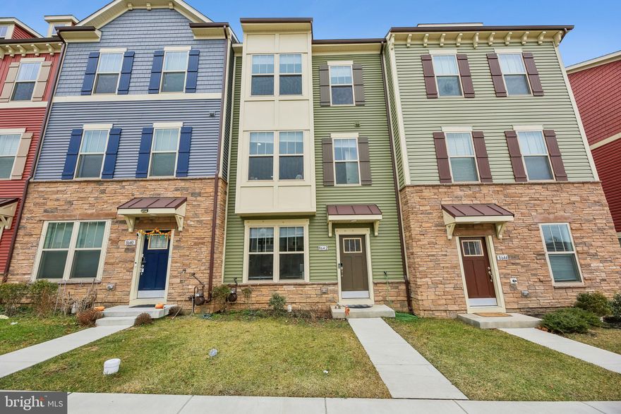 Welcome to this lovely, spacious luxury townhome in Stone Barn Villages of Urbana. This home has 3 bedrooms and 3.5 baths and is in excellent condition . It has an open floor with oversized windows that lets in plenty of natural light. To illuminate all of the rooms, additional recessed lighting with LED light is installed. Owner's suite has vaulted ceilings, a large walk-in closet, a double vanity, and a spacious shower.  The third floor has plush carpeting. With upgraded kitchen cabinets, stainless appliances, granite counters, and an oversized island, this large gourmet kitchen with double ovens is ideal for entertaining. A full-size washer and dryer is located next to the bedrooms and two-car attached garage in the back with huge Deck and electric car charger plug. It is close to a library, restaurants and shopping, and quick access to all major commuter routes. The HOA maintains the lawn and it offers a baseball field, basketball court, community center, walking/jogging paths, and picnic areas. There are two pools, clubhouses, and an outdoor recreation center. This is a must see !