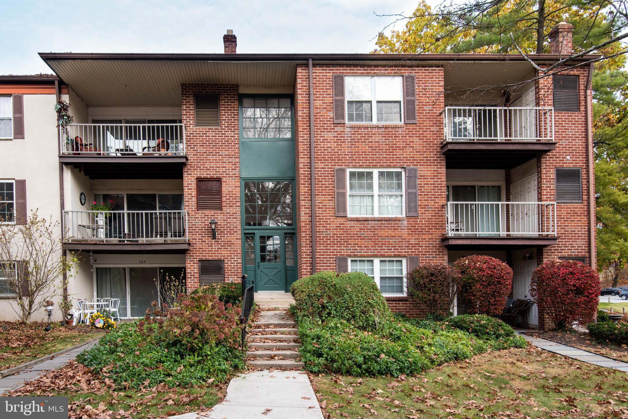 Whatta great buy at  Glenhardie Condominiums, Hamilton Building.  Bring your vision and don’t miss the chance to make this 1 bedroom condo your own! Relax and enjoy maintenance free condo living with low taxes!  Top floor end unit with balcony facing green space.   Freshly painted and new carpet.  The combo dining/living area receives lots of natural light from large windows.   Plenty of closets plus a storage area on the lower level of Hamilton Building.   Common laundry just down the hall.  HOA fee includes heat AND water! The monthly fee also covers all exterior maintenance, lawn care, sewer, trash and snow removal. Great location just 5 minutes from all of the shopping and dining options at King of Prussia Town Center and Mall, easy access to all major highways and R-5 train station, also minutes from the beauty of Valley Forge National Park with all of its walking, hiking, and biking trails. Residents may choose to join the Glenhardie Country Club at a reduced rate. The club offers golf, pool, and tennis.