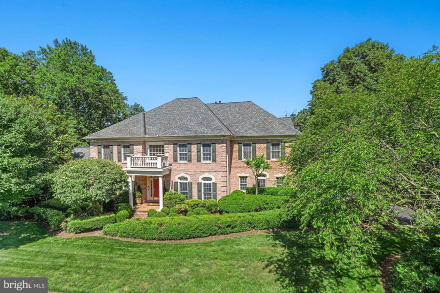 Situated on 5 acres in one of the most desired areas of McLean, minutes to Tysons Corner and the Beltway allowing for serene privacy and convenience. Located in, The Preserve at McLean Falls, this spacious 5-bedroom, 5-bathroom all-brick colonial, was built by Renaissance Executive, Estate, and Customs Homes and offers privacy and elegance with views of parkland trees on a cul-de-sac. A welcoming two-story foyer with a graceful curved staircase leads to a timeless floor plan that flows easily between beautiful outdoor living and gracious interiors. French doors open to a home office/library, and the expansive music/sunroom with cathedral ceilings is beside the formal living room. The formal rooms are tasteful and feature detailed molding, architectural columns, and art niches. The kitchen offers gourmet cooking, a center island with bar seating, a planning desk, and dual pantries open to the breakfast room. A helpful butler’s pantry connects to the embassy-sized dining room. This well-designed kitchen and breakfast area open to the two-story family room is anchored by a floor-to-ceiling masonry brick fireplace and is enhanced with views through the floor-to-ceiling windows. The second back staircase ascends to the primary bedroom suite with high ceilings, a two-sided gas fireplace, and a tranquil sitting room.   A grand retreat bathroom provides separate dressing closets, vanities, a deluxe soaking tub, and a large shower. The three generous-sized bedrooms and two bathrooms complete the upper level. The lower level provides a 5th light-filled bedroom, full bathroom, game room, home theatre, recreation room with fireplace and wet bar, plus additional storage rooms. The practical main-level laundry room is located near the 3-car garage. This outdoor oasis offers an expansive screened porch and deck overlooking the pool and spa with mature landscaping backing Difficult Run, Great Falls Park. Many attractions are close by, including Great Falls Park, Riverbend Park, Wolftrap National Park for the Performing Arts, Tysons Boro, and Tysons Galleria to name a few. Easy access to Leesburg Pike, Old Dominion Dr, and Georgetown Pike.