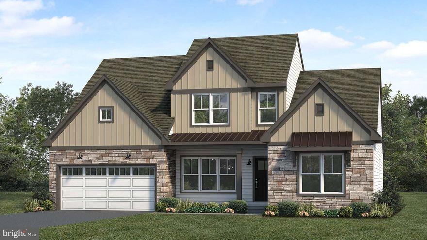 UNDER CONSTRUCTION – AVAILABLE THIS SPRING: This thoughtfully designed 2-story home with a first-floor owners’ suite features an inviting front porch and a grand 2-story foyer and family room. The 2-car garage opens to a spacious mudroom complete with built-in lockers and laundry room access. Stylish vinyl plank flooring flows from the foyer throughout the main living areas. To the front of the home is a versatile study and formal dining room accented by beautiful craftsman wainscoting. The kitchen, well-appointed with stainless steel appliances, quartz countertops, a tile backsplash, and large island and pantry, opens to a sunny breakfast area with access to the rear patio. Adjacent to the kitchen is the bright family room warmed by a gas fireplace with a stone and shiplap design that makes a stunning focal point in the room. The spacious owner’s suite on the first floor includes a private bathroom with a tile shower, double bowl vanity and an expansive closet. On the 2nd floor there are 3 additional bedrooms and a full bathroom.