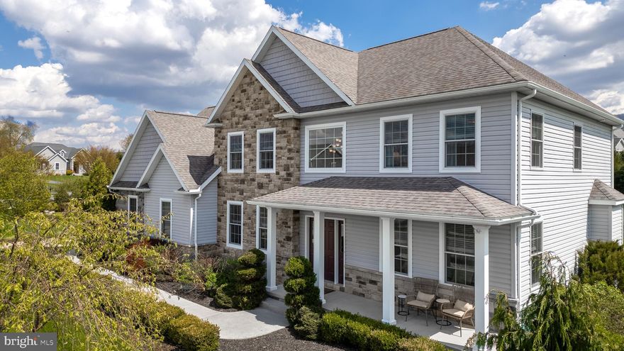 Located in the heart of Stearns Crossing, this charming two-story home feels like it was made to welcome you in. Thoughtfully designed for both elegance and everyday comfort, the home showcases warm oak hardwood floors, graceful arched doorways, classic wainscoting, and refined finishes throughout. The stunning kitchen features rich cherry cabinetry, granite countertops, stainless steel appliances and a convenient breakfast bar. From here, the home flows into the living room with a fireplace and opens to a Trex deck that overlooks a sprawling fenced-in backyard—an inviting setting for relaxing or hosting. The main level is completed by a formal dining room, a flexible office or playroom, the laundry room and a convenient half bath. Upstairs, the oversized primary suite offers a luxurious retreat with a soaking tub and glass-enclosed shower. A junior suite with its own private bath also makes this ideal for guests and visitors. Two additional bedrooms and a full bathroom complete the upper level. The unfinished basement with a gas fireplace provides a versatile opportunity for future living space, recreation, or storage. A side-entry two-car garage with heating and air conditioning provides year-round comfort. Enjoy a prime location just minutes from downtown State College, Penn State University, Spring Creek Park, and a full range of everyday amenities. A beautiful home that’s truly a must see!