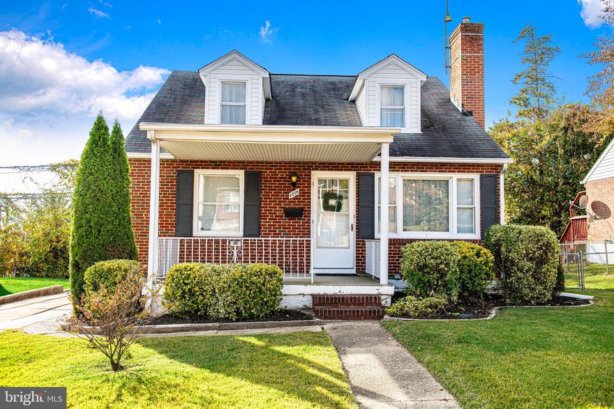 Look no further, your Home Sweet Home is here! This charming brick Cape Cod offers three levels of living space with so many warm & welcoming touches. From the large front porch, you'll enter inside to a spacious living room with gleaming hardwood floors that flow seamlessly through the living room and dining room.  These rooms provide access to your eat-in kitchen.   Two spacious bedrooms with beautiful wood parquet floors  along with a full bathroom on the main level help to provide ease of living .   A side door off of the kitchen not only allows you to access a private driveway, but an easy access to your lovely fenced in backyard with a huge shed for additional outdoor storage.   A staircase off of the kitchen extends to your large finished lower level with a recreation room,  built-in bar, laundry area, 1/4 bath, and plenty of additional storage space. The upper level presents a perfect layout for either a third and fourth bedroom or possibly a bedroom with a 1/2 bath and great room situation.  Conveniently located to  major interstates, shopping, downtown & more. This home has so much to offer, you don't want to hesitate to make this Home  yours today!