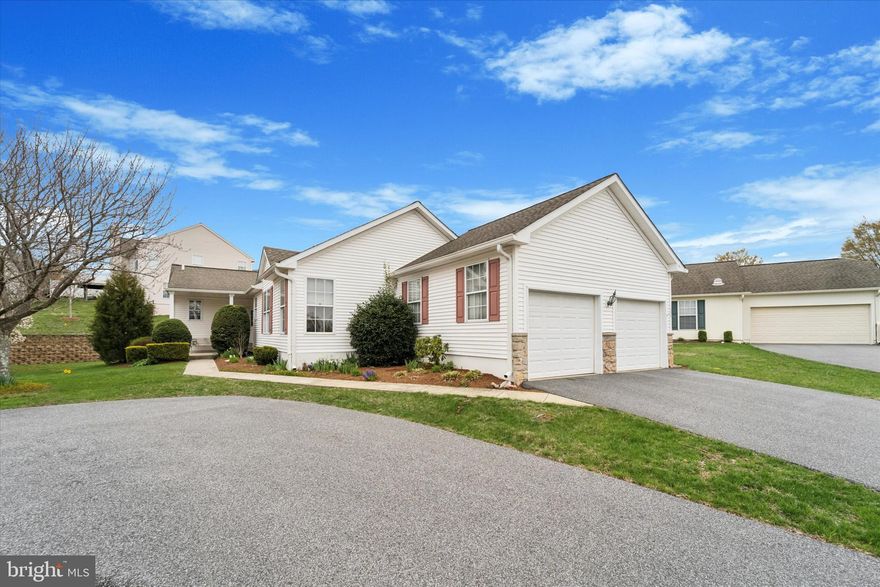 Immaculate Huntingdon Model in the highly sought-after Fox Hill Farm community, the largest model available, featuring a two-car attached garage, a finished basement with a powder room, and a stunning screened-in porch. Fantastic location within the community.  New carpet and paint throughout (2025),  HVAC (2022) and hot water heater (2022).  This versatile home offers the option to utilize the front room as a home office or a third bedroom, while the main living area is thoughtfully designed with a large kitchen, formal living room, formal dining room, family room, and an additional home office space. An elegant see-through fireplace enhances the ambiance between the formal living and family rooms, and the spacious kitchen seamlessly connects to the family room for effortless entertaining. The residence boasts two additional generous bedrooms, each with en-suite bathrooms and ample closet space, along with convenient laundry facilities on the main level. The finished basement provides a large recreation room and an additional half bathroom, perfect for gatherings. Residents of Fox Hill Farm enjoy an array of community amenities, including a large clubhouse, indoor and outdoor pools, a ballroom, hobby/game room, shuffleboard, fitness center, art and crafts studio, walking trails, bocce courts, a library, and much more! Schedule your appointment today to experience this truly exceptional property in Fox Hill Farm.