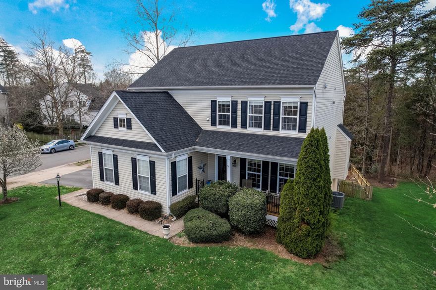 If you are looking for a home where perfect taste and prideful ownership converge, look no further! This magnificent 5 bed 3.5 bath, colonial is beautifully nestled in the front of a cul de sac in the highly sought after Braemar Community with an East-West exposure.  The gorgeous Remodeled Kitchen features Quartz Counter tops and soft close cabinets with built in pantry.   The walk out basement is fully finished  and features a bedroom, entertainment area, and an extra full bath. Greet your guests on your inviting front Porch, or have a dinner on your deck out back.  Back yard also features fire pit area and fenced yard.   A brand new roof was installed in 2023.  HVAC replaced 2017.  New carpet on main and lower levels. Deck was replaced in 2022.