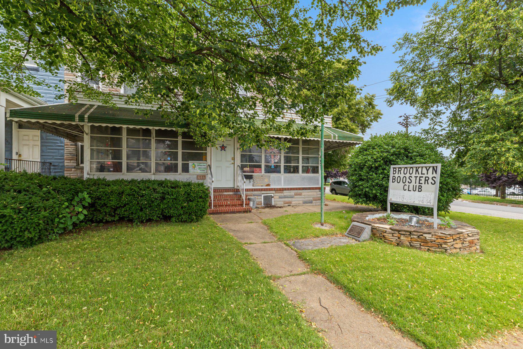 ** Mixed-Use Opportunity **
Welcome to 644-646 E Patapsco Ave, a prime mixed-use property in the heart of Brooklyn, Baltimore. Currently home to the Brooklyn Boosters Club, this well-maintained building offers a unique investment opportunity with strong future growth potential. The building sits on a highly visible corner lot along E Patapsco Ave, a bustling corridor with foot traffic and easy access to major commuter routes, public transit, and local amenities.
