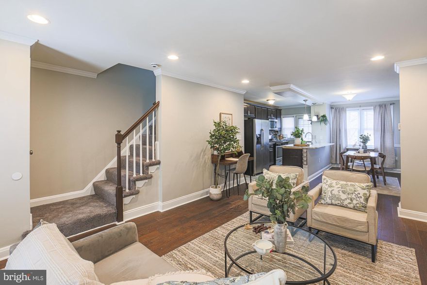 Welcome home! This well maintained townhome sits on the Baltimore City, Baltimore County line and checks all the boxes! Kitchen has been tastefully updated with solid surface counters, SS appliances and leads out onto your private deck. 3 bedrooms and 2 full baths with a fully finished basement that offers additional living space and is great for entertaining or relaxing and has full bathroom and laundry. Fenced in rear yard with a bonus shed. One year home warranty included which covers all systems of the home for added peace of mind. Schedule your tour today!!!