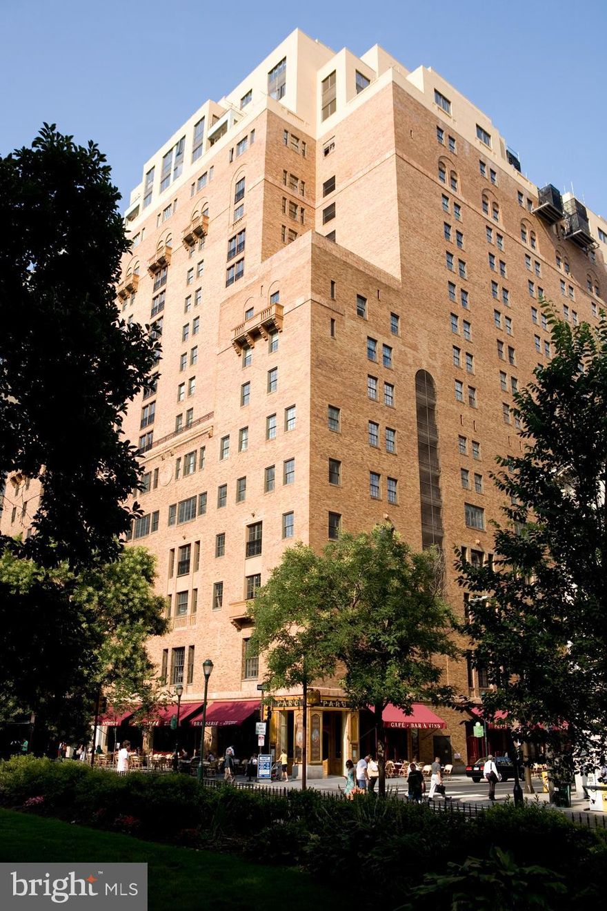 Turnkey, brand new construction at The Estate Homes at Parc Rittenhouse. Residence 211 offers a split floorplan with Juliet balconies in most rooms overlooking the building's beautifully landscaped courtyard. Upon entering the condominium you step into an expansive great room offering a large living room, open dining room and chef's kitchen. Upon completion, the kitchen will have a large peninsula with room for up to three stools, quartz countertops, KraftMaid dove white flat-panel cabinetry, Bertazzoni stainless steel appliances and a tile backsplash . The primary bathrooms has three closets and an ensuite bathroom with private commode, double vanity and an oversized glass-enclosed shower. On the other side of the great room are two additional bedrooms (or one bedroom plus a den/study), a full hall bathroom, laundry closet with an LG stackable washer and dryer and a coat closet. There are hardwood floors and recessed lights throughout. Ideal for both entertaining and  cozy time at home, this condominium  was thoughtfully designed and checks all the boxes! And....there is a 10 year tax abatement!

Residents of The Estate Homes at Parc Rittenhouse enjoy two secure elevators for only 20 homes which provides director access to the garage, lobby and amenities floor, in addition to the same amenities as the other homes at Parc Rittenhouse, including a 24 hour doorman and concierge; landscaped 7th floor rooftop with outdoor pool, whirlpool spa, kiddy pool, and sundeck with lounge chairs; brand new state-of-the-art fitness center; conference room and media room. There is garage parking below the building for an additional fee and three amazing restaurants on the ground floor, Stephen Starr’s Parc, Devon Seafood and Via Locusta. Rittenhouse Square is ranked the 6th best neighborhood in North America by Places Rated Almanac. There are 175 restaurants and 199 retailers within a three block radius. Within close walking distance to the Market Street office corridor, The Avenue of the Arts and University City. 30th Street Station and Philadelphia International Airport are only minutes away.