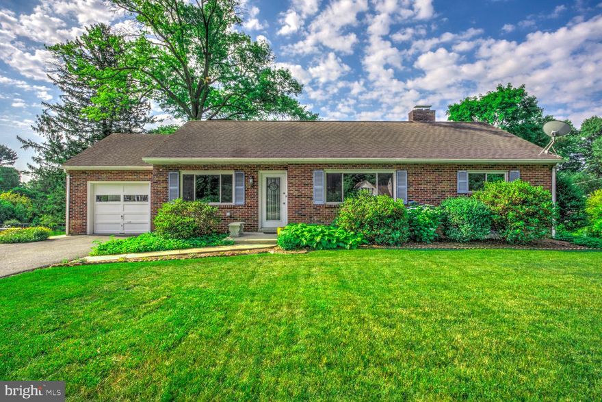 Manheim Township. Brick rancher with 3 bedroom and 2 bathrooms.   Hardwood floors, kitchen, and dining room, full basement.  Rear patio and enclosed porch overlooking the spacious back yard.  Easy access to Route 30, 283, 222, shopping and restaurants.