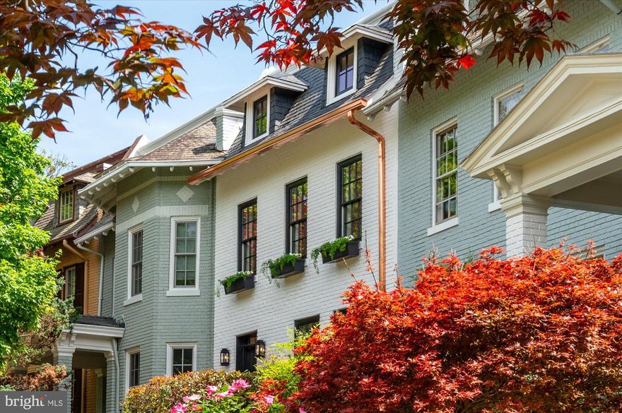 Welcome to District495’s latest masterpiece; located along one of Kalorama Triangle’s most captivating treelined streets, spanning 3,125 square feet across three levels, this exquisite residence features 5 Bedrooms, 3.5 Bathrooms and an open-concept design that harmoniously blends timeless elegance with modern sophistication. A true masterpiece, every detail has been meticulously crafted, from the 8-foot-tall wood doors, the Artisan handmade White Oak wooden handrails and posts, Pella windows and two jaw dropping accordion doors that welcome an abundance of natural light and unveil the professionally landscaped front and backyards. As you walk through the captivating interior space, the hand-picked Calacatta marble selections, timeless herringbone White Oak hardwood floors, custom millwork, Restoration Hardware and Visual Comfort designer lighting, and top-of-the-line appliances and fixtures, create a sensational experience. The gourmet style Kitchen is an entertainer’s dream with its custom two-tone inset cabinetry, ILVE Majestic stove with double electric ovens, Thermador appliances and Shaws fireclay sink, perfect for hosting large family gatherings and social events. The upper level is dedicated to 3 Bedrooms and 2 Baths including the expansive Primary Suite that offers soaring 14-foot ceilings, custom built-in wardrobes, a gorgeous marble shower and double vanity with Waterworks fixtures and sinks in addition to the heated Bathroom floors, a dressing room with custom built-in shelving and more. Retreat to the second and third Bedrooms nestled towards the rear of the home where beautiful French doors uncover a private balcony, offering an elevated vantage point to admire the breathtaking beauty that surrounds you. The lower level of this magnificent property offers the versatility to be used as additional family gathering area with a fully equipped Kitchen, additional Living Room, secondary washer/dryer and Mudroom with Pet Shower. This level also presents a fourth Bedroom and Bathroom plus an additional room that can be used as a fifth Bedroom or office/entertaining space with dual exits for convenience and comfort. The enchantment continues outside, where a stunning backyard oasis awaits. Whether you seek private tranquility or a setting for unforgettable outdoor gatherings with 2 car garage parking and 2 EV chargers, this picturesque space caters to your every desire. With meticulous attention to detail and no expense spared, this showpiece residence is sculpted to perfection. Located in the highly sought after Oyster-Adams School District, this home embodies the pinnacle of luxury, sophistication and comfort. Don’t miss this rare opportunity to own a showpiece residence in one of the Capital Region’s most prestigious neighborhoods. Square foot calculation provided by Arcdimension.