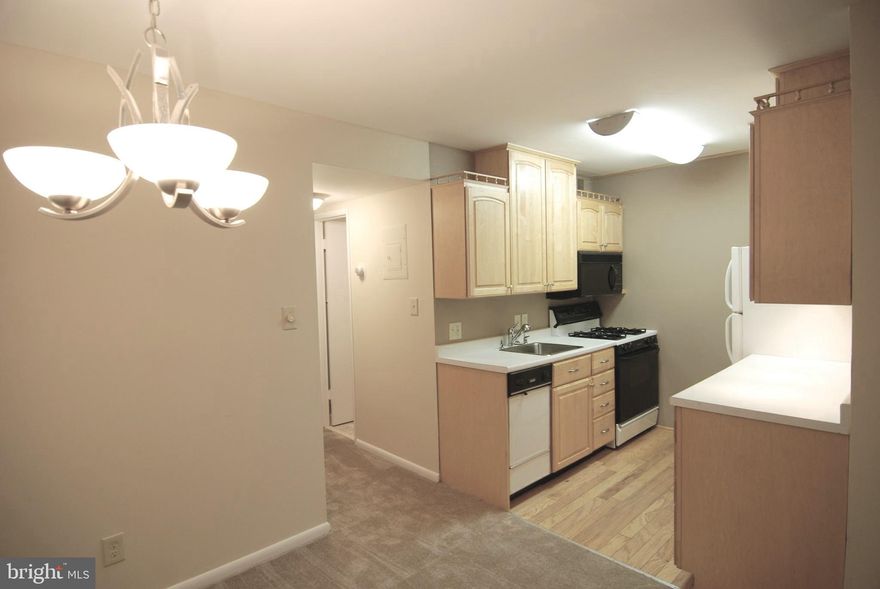 Ready to go! Both convenient and private one bedroom with no stairs to climb on entry level and a large private second floor balcony, overlooking private woods.  Complex has a swimming pool just down the path.  Extremely close to Little river Turnpike and the Annandale campus for NVCC.  Recently remodeled and ready for new long term tenants.  Water, Sewer, Gas, Heat, Hot water, Parking all included. Tenant only pays for Electric.