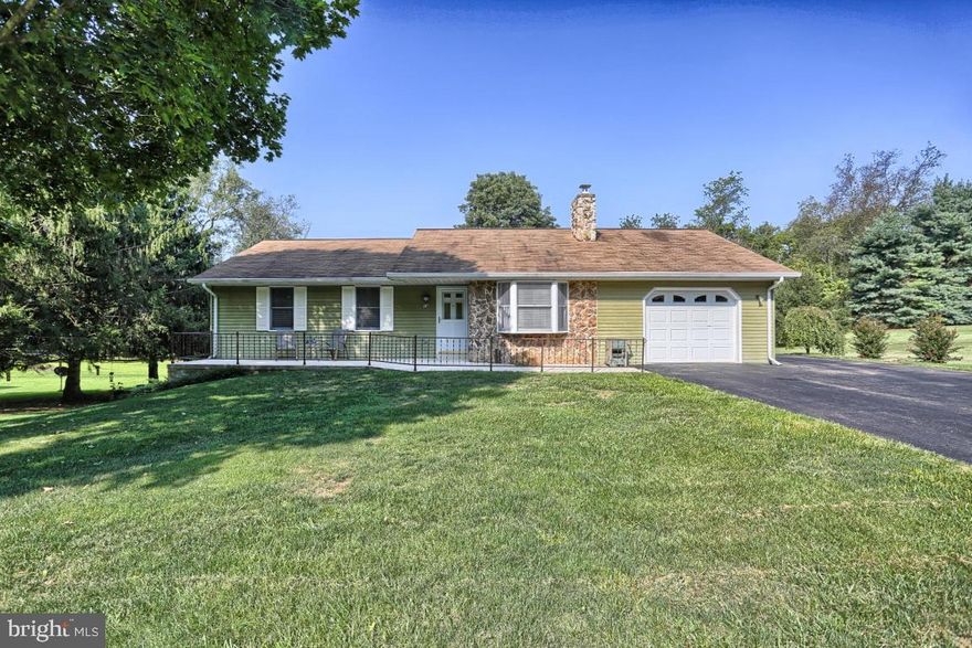 3 bedroom ranch home in Willow Street. Eat in kitchen, fireplace in living room and first floor laundry. Finished lower level with possible law quarters (kitchen, bedroom, half bath and outside entrance).  Rear deck leads to spacious backyard with mature landscaping (.56 acre).  New air conditioning and furnace.