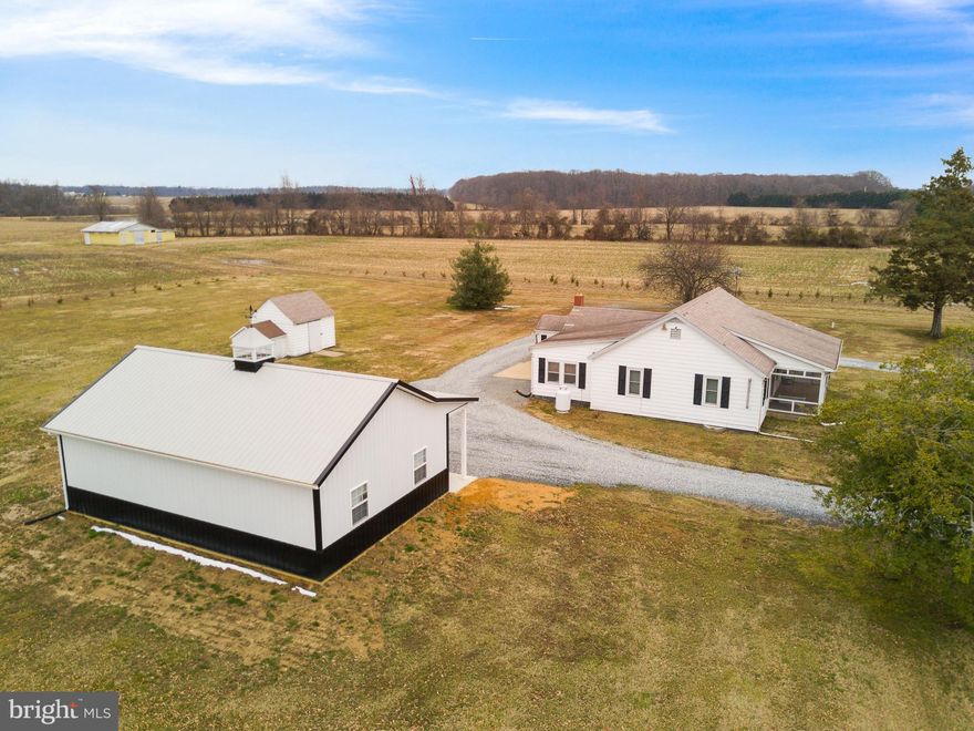 Great ranch home with a brand new 3 car garage. Fresh paint throughout. Convenient location to Rock Hall, Chestertown and DE!! Beautiful farm views, with plenty of room to bring your toys!!! Make your appointment today!