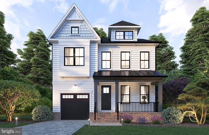 Acclaimed Beaconcrest Homes proudly presents a new construction opportunity that defines luxury living. This stunning 4,100-square-foot residence is situated on a 7,500-square-foot lot in North Arlington, offering a prime location that’s just minutes from shops and a short walk to the East Falls Church Metro station. Meticulously designed with an unwavering attention to detail, this home exudes elegance and comfort at every turn. The main level features soaring 10-foot ceilings, a formal dining room, a dedicated study, and a butler’s pantry for seamless entertaining. A spacious mudroom and a cozy breakfast nook complement the expansive, open-concept kitchen and family room, creating the perfect environment for family gatherings and relaxation. The family room flows effortlessly onto a covered rear porch, blending indoor and outdoor living, and offering an ideal space to enjoy the changing seasons. The owner’s suite serves as a true retreat, showcasing a dramatic cathedral ceiling with architectural beams, a grand walk-in closet, and a spa-inspired bath designed to evoke a sense of relaxation and indulgence. The second floor is equally impressive, featuring a convenient laundry room, three generously sized secondary bedrooms, and two elegantly appointed baths. The finished lower level offers versatile living space with a spacious recreation room, an additional den or bedroom, a full bath, and a bonus room, perfect for a home office, gym, or media room. A walk-up staircase provides direct access to the rear yard, enhancing convenience and functionality. Anticipated for completion in late 2025, this home offers an exceptional opportunity to experience luxurious living in one of Northern Virginia's most sought-after locations. Early...can customize.