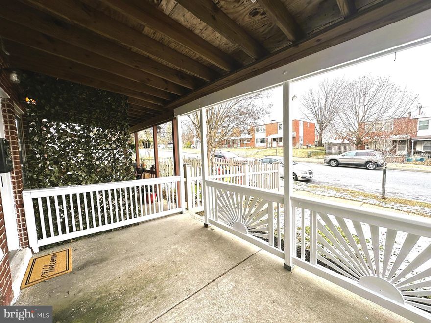 Step into this beautifully renovated 3 Bed, 1 Bath townhome offering 1,024 Sq Ft of fresh, modern living! Tucked away on a quiet street in the Halethorpe community. Offering modern comfort and convenience, this townhome offers a perfect blend of classic charm and modern updates. The front covered porch lends comfort for your morning brew and relaxing. Step inside to a bright and inviting living space filled with natural light with a bay window view and fresh warm wood flooring throughout main level, new lighting and a welcoming flow that instantly feels like home. The kitchen features laminated countertops and custom tile backsplash with warm wood cabinetry.  All new stainless-steel appliances include a double door Refrigerator/Freezer, Stove, Rangehood, Dishwasher, faucet and a new Garbage disposal.  Delight in the convenience of a utility room with washer/dryer hookup adjacent to kitchen. Whether you are preparing dinner for family or entertaining friends, the kitchen offers an island and inviting addition with portal windows offering a stained glass ambience creating a ever-changing atmosphere of color to entertain and overlooking the rear yard.  The upper level offers three well-appointed bedrooms with fresh new paint, carpet, new lighting and hardware fixtures. Retreat to modern bath designed with style and functionality in mind with a new ceramic tile bath, fixtures, vanity and lighting with a skylight adding a bright natural glow. Step outside to your private, deck with connecting utility shed- Your privacy awaits for weekend barbecues, or relaxing after a long day. A low-maintenance yard means more time to enjoy life and less time on upkeep. This home offers the comforts of a private parking pad!  With no HOA, you’ll have the freedom to make the property your own. Located minutes from all schools, Unger's Field, Hillcrest and Southwest Area Parks. 13 min drive to BWI Airport, I-95, Patapsco State Park and MARC Train service, this home is a commuter's dream - offering easy access to Baltimore City, Columbia, and Washington, D.C. Local parks, schools, and shops make every convenience just around the corner!