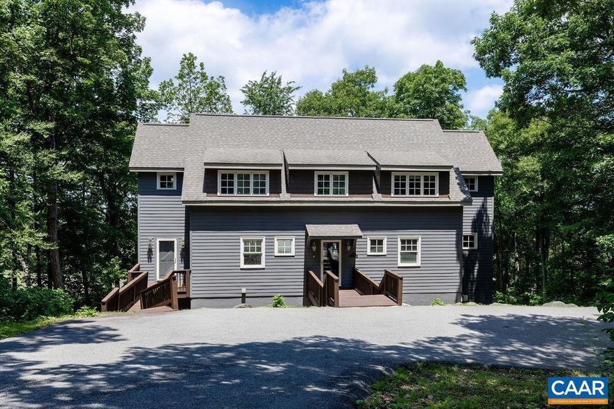 This gorgeous mountain home is located on the 12th fairway of Devils Knob Golf Course, and it offers an excellent window of view towards the Shenandoah Valley. From early November until early May, you will enjoy majestic 180-degree mountain and valley views and colorful Alpenglow from the sunrises and sunsets.  The generous floor plan features five bedrooms with two primary suites, 4.5 baths, a great room, and a large family room. The layout is perfect for housing and entertaining friends and extended family. The two large decks are ideal for alfresco-style dinners, enjoying the fresh mountain air, and beautiful golf fairway views with a cup of coffee, a glass of wine, or a good book. Every room is a great size, and the house has lots of storage. There is a paved driveway with good parking. The exterior, including all decks and walkways, was painted in July of 2024. Inside the home has a new wall and trim paint on the basement and main level. Several hiking trails are nearby. The home conveys turn-key furnished.,Cherry Cabinets,Granite Counter,Fireplace in Family Room,Fireplace in Great Room