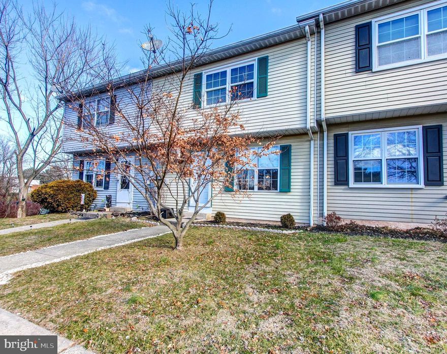 Welcome to this 3 Bedroom Townhouse in Beautiful, Quaint East Greenville.  This home has NO HOA, so no HOA fees and low taxes!  A rare find in this neighborhood  this home has a basement and it is FINISHED beautifully with new flooring and freshly painted walls.  The main level offers open living space, a remodeled powder-room, a laundry area with storage and french doors leading to a fully-fenced and level back yard with a shed, which opens up to open space, creating the feel of privacy.     Upstairs you will find a remodeled main bathroom, cheerful and updated decor, new carpeting, a newer window in the master bedroom which fits a huge king-sized bed. This home is USDA eligible, which means buyers can apply for a 'no money down mortgage' through their lender.  This home is tucked in the back of the community with ample parking options and huge open space from the front door view as well.  Camelot Park & East Greenville Action Park (a skating park) is within walking distance from the home and we are minutes from beautiful waterways, a chocolate factory,  and all the popular shopping & restaurants that you will need.  Don't miss out on this rare 3BR home with so much to offer,  in this area that is priced very well in this market of low inventory.