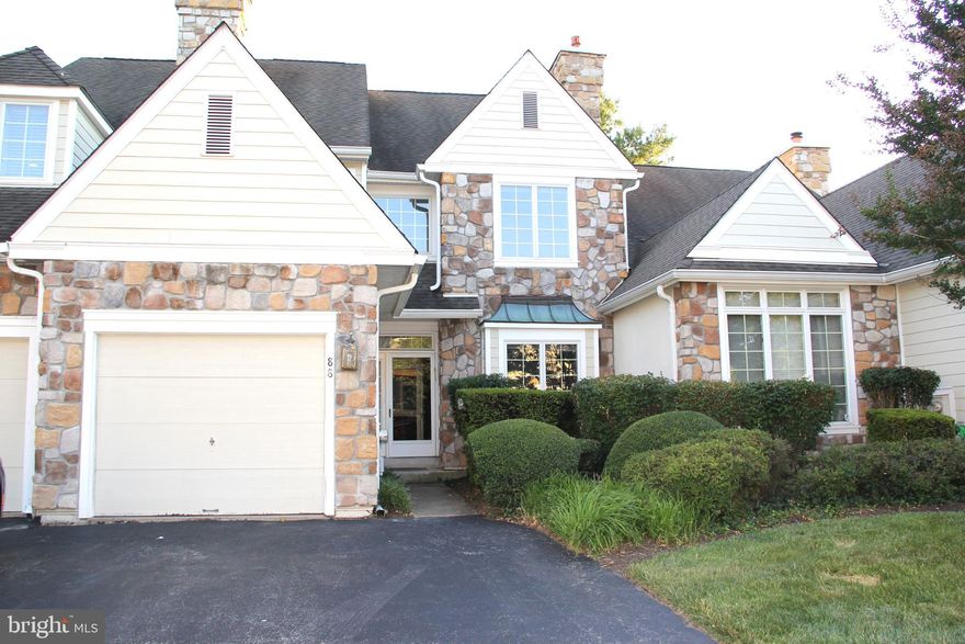 Beautiful townhome in a wonderful community with pool and tennis courts. The first floor features a two-story foyer, a gorgeous kitchen with granite countertops, stainless steel appliances, an island, and an eat-in kitchen area. The dining room is a sunny space with crown molding and 9"ceilings. The great family room is spacious, with a oversize sliding door for more sunlight that lead to a wonderful deck, offering a relaxing view. The living room has a large wall-to-wall oak furniture piece for plenty of storage.

The first floor area is recently painted, new flooring in living room, dining area, and kitchen (Sept 2024). 
The second floor offers a generous size main suite with two walk-in closets. This main suite is a "must see". The main bathroom has a soaking tub/ jacuzzi with two skylights and windows offering plenty of sunlight and a very convenient dressing area. Two additional bedrooms and a full bath complete this level. 

This house features a 3rd level that has a large bedroom with separate AC Control. The room was freshly painted in June 2025.

The finished basement adds generous living space, a storage closet, and a utility room. Located on a quiet cul-de-sac, this home provides low-maintenance living with community amenities including a pool, lake, and tennis courts—all within the top-rated Tredyffrin-Easttown School District and close to major roadways.