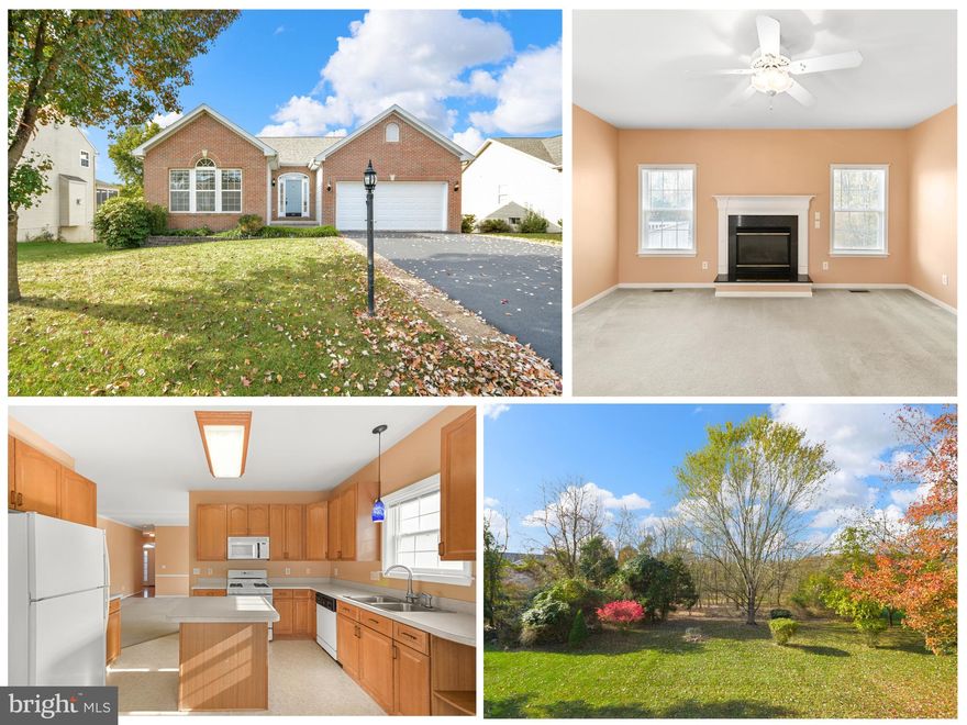 Unique Opportunity - Instant Equity.  Come check out this rancher in beautiful Stonebridge on the VanMetre Nines at Stonebridge Golf Course.  Great one level living with a large living area/dining area.  Beautiful kitchen with island that opens to a deck that overlooks common area in the rear of the home.  The Primary suite is situated on the rear of the home separate from the 2nd and 3rd Bedrooms and features a wonderful bath with dual sinks, soaking tub, and shower.  The lower level was permitted to be finished with additonal living area, bedroom and bath but the work was never completed and permit expired.  Truly instant equity at your fingertips.  Enjoy all that Stonebridge has to offer.