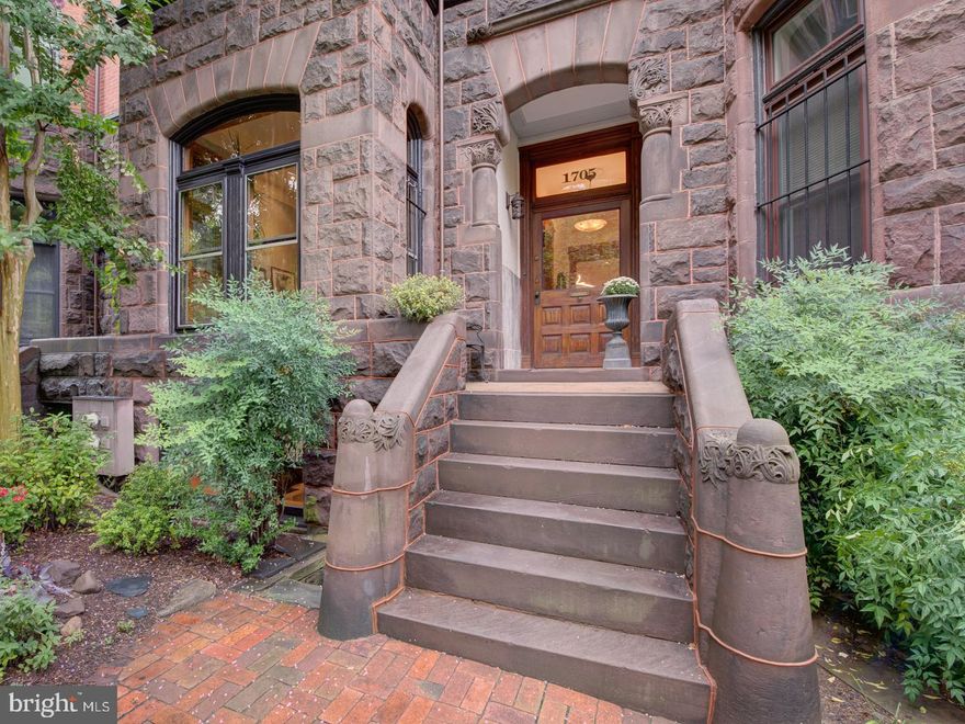 Beautifully restored two-unit brownstone  with over 4,000 square feet of luxurious living space in the heart of Dupont.  Designed and built by the renowned architect, TF Schneider, this masterfully restored and beautifully renovated Victorian era home is located on tree-lined block of "General’s Row”. Large main residence with 3.5 bathrooms and 6 bedrooms usable for media, office, walk in closet, and sleeping. Some features include wood fireplace and two gas fireplaces, wood moldings, and custom wood trim. Gorgeous gourmet live in kitchen with soapstone countertops includes ample custom cabinets and storage space. Washer/Dryer set for main unit is conveniently located on top floor. Plenty of
storage and closets located throughout the home. Lower level is a high-end one bedroom
apartment with separate Certificate of Occupancy and meticulous rental record. Peaceful patio
in the rear offers large outdoor living space. Parking pad in rear offers two conveying parking spaces.