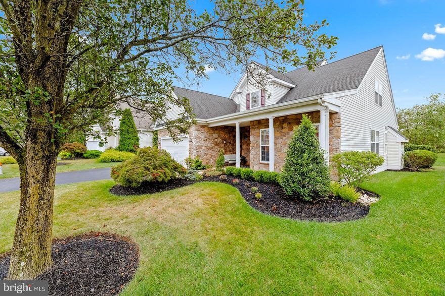 In a prime location, this Chapman Grand model 2-story, 3-bedroom, 3-bath home is not your plain vanilla home; but tastefully painted with soothing palette of cheerful colors throughout.  You’ll appreciate all the good vibes in this house from the moment you’re welcomed into the front door onto the Foyer’s hardwood parquet floor.  Off the Foyer you’ll first come upon a lovely room with large front window, presently used as a Living Room/Piano Room; but can also be utilized as a home office. (The Baldwin piano can be included.)  Since this is open to the adjacent Dining Room, it brings available space for expansion when the table leaves are needed for Thanksgiving and larger dinner parties.   Meals are prepared in the heart of the home which has maple cabinets and blending earth tones in the granite countertops and patterned flooring.  This well-equipped Kitchen with  stainless-steel appliances is open to a bright sunny Breakfast Room; and has  also been opened up to the warmth of the spacious Family Room for ease of conversation, along with enjoyment of the beautiful floor-to-ceiling gas stone fireplace.  The charming Breakfast Room boasts wainscoting and a plant-loving bay windowsill, with a delightful view onto greenery, trees and gardens – a perfect spot for relaxing with your cup of coffee or cup of tea!   There are sliders here onto a peaceful, awning-covered patio for you to be outdoors enjoying solitude and taking in the beautiful views!  The hallway off the Foyer brings you past the Laundry Room that doubles as a mudroom with its utility sink nook and access to the 2-car garage.  The end of the hallway forks off to the Primary Bedroom  on one side with 2 walk in closets and ensuite bathroom.  This recently updated bathroom boasts a double vanity and walk in shower equipped with multiple handrails.
The second Bedroom,  on other side of hallway, currently functions as a 1st floor office and easily functions as a guest room with its use of an adjacent full bathroom, which is also equipped with multiple handrails. 
Upstairs you’ll find the third bedroom and third full bath, along with delightful  bonus space on the loft to use for sewing/hobby/exercise/library or whatever.   This cheerful home can be yours to continue filling  with more loving vibes.   Truly a warm and wonderful home, maintained in great condition!   You'll easily be able to maintain an active lifestyle in this friendly neighborhood with a large menu of recreational activities to choose from, such as pickleball, golf, bowling, card games, Questers, book club, etc. while being conveniently located to shopping and restaurants.  We have it all here at Legacy Oaks, and you can too!