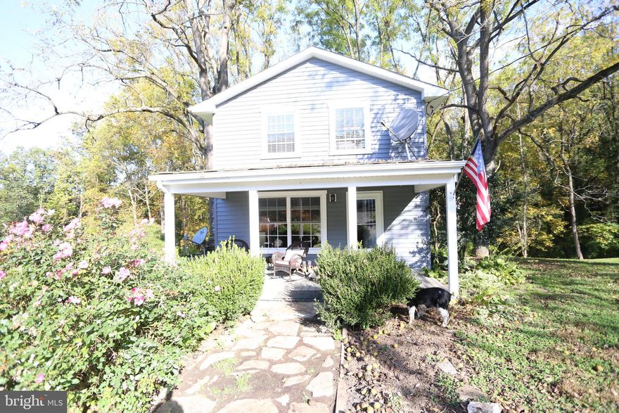 Looking for peace and quite, this tranquil 3 bedroom cottage with updates can be your oasis.  There is a covered front porch, large rear deck for those times you want to relax outside taking in the beautiful surroundings.   Inside you will find an updated home offering wood floors, Chef's kitchen with stainless appliances undermount sink with pull out handle, built-in microwave, and plenty of counter space.  Upstairs has been divided into front and rear areas with their own stair cases.   Each area has a full bath.   The front area is a the primary bedroom with en-suite.   There is a potential option for chickens to stay. (Fresh Eggs) The home has solar with potential to cover most if not all electric ( Depending on usage).   Another option is to rent entire farm for 4500 with horse barn and several fenced areas through the property.   Please call or email with questions about the various rental options.