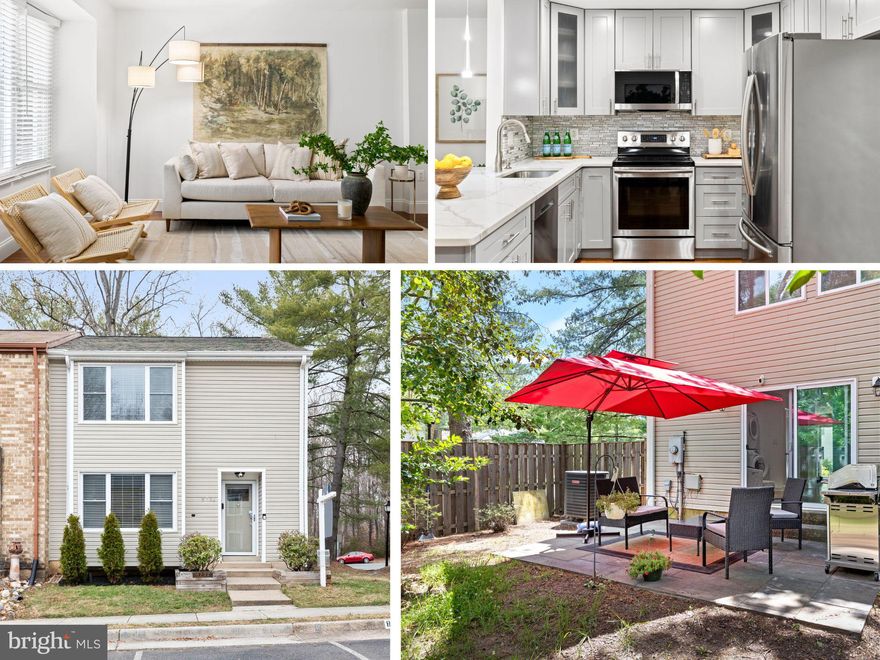 **Open Houses Cancelled** This spacious three-level end-unit townhome has been thoughtfully updated (everything has been updated since 2018) and is completely move-in ready! Total square footage of  2298 sq fr. featuring 4 bedrooms, 3.5 bathrooms, and hardwood floors on all levels, brand new architectural 50 year shingle roof, and fresh paint, this home offers a perfect blend of comfort and convenience. The open-concept kitchen has been beautifully updated with modern cabinetry, quartz countertops, and stainless steel appliances, making meal prep and entertaining effortless. The main level is big enough for a separate living room space and dining room space. Upstairs, The primary suite includes a walk-in closet and private en-suite bath, while the additional bedrooms share an updated hall bathroom. Downstairs, the fully finished basement provides extra living space, complete with a kitchenette, bedroom and a full bathroom perfect for guests, in-laws, or a private home office. There’s an additional separate laundry room. Step outside to a fenced-in backyard with a paver patio ideal for outdoor dining, entertaining, or simply unwinding after a long day. As an end-unit, this home enjoys added privacy and abundant natural light. Located just minutes from the desirable Cardinal Forest Elementary School Irving Middle School and West Springfield High School. Shopping, restaurants, and parks are all nearby with easy access to Fort Belvoir (9 miles), express bus to Pentagon (2 minute walk), Braddock Rd, Fairfax County Parkway, I-95, and I-495 for a smooth commute.  Don’t wait—schedule your tour today! Fireplace as-is never used. Updates: Roof (2025), Paint (2025), Kitchen Microwave (2025), Basement kitchenette (2020), HWH (2018), HVAC (2018), Plumbing (2018), Electrical (2018), Windows (2018), Kitchen and appliances (refrigerator, dishwasher, stove) renovation (2018), Bathroom renovations (2018), Hardwood floors (2018), Washer/Dryer (2018).