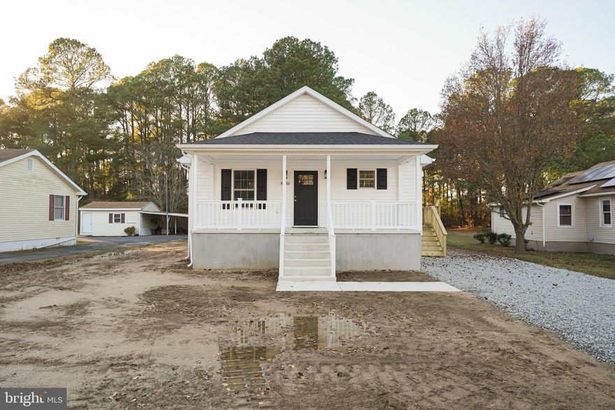 Welcome to this newly built 3-bedroom, 2-bath home offering just over 1,300 sq ft of thoughtfully designed living space on a quarter-acre lot. The home sits on an  elevated crawlspace foundation, providing a premium level of protection and peace of mind —an added value you won’t find in many nearby homes.
Step inside to an open-concept layout connecting the living room, dining area, and kitchen, perfect for everyday living and effortless entertaining. Modern finishes, stylish cabinetry, and plenty of natural light give the home a fresh, welcoming feel.
All three bedrooms are generously sized, and the seller will install flooring of your choice with an acceptable offer, allowing you to personalize the space to your taste.
 Home is located in a USDA Eligible area, allowing for the opportunity to buy with $0 down.
Located just minutes from Crisfield’s waterfront, marinas, and local dining, this home combines modern build standards with the charm of coastal living.