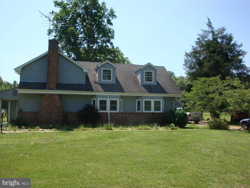 Enjoy this rental in the country. 9+ flat, acres for horses, backs to woods. 3 fenced pastures, all you need are electric charger and water trough. 1800sq ft with wood burning fireplace in LVR, 4BRs, 3 Baths, separate DR. Downstairs carpet will be replaced Detached garage with lean-to. Use of tractor as is. Fans and window units.  Close to Rt210, La Plata and Waldorf. Commute to D.C. or PAX River