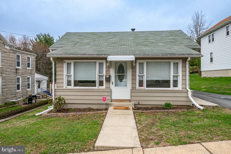 Your new beginnings start here!  This well-maintained rancher at the end of a quiet street is the perfect place to call home.  Enclosed front porch gives you extra living space for relaxation or your in-home office.  Large living room gives you room to spread out with hardwood floors.  Spacious kitchen offers plenty of prep and storage space.  Laundry set up right in the kitchen is a real time saver.  All appliances stay, including washer and dryer to help get you started.  Two bedrooms and modern full bath complete the main level.  The walk-up attic gives you extra storage or future playroom for the little ones in your life.  Basement offers extra space too, including new gas heater in 2025 giving you peace of mind.  If you want to relax outdoors, then you will love the backyard deck with plenty of room to set up your grill and seating area.  Off street parking and storage shed for your convenience.  Terrific location is just a few minutes from 5th Street highway shopping, and Route 12 to get you anywhere quickly.  Public transportation walking distance from your door gives you options.  This is affordable one-floor living at its best!  Don’t miss out on this great place, you will be proud to call home!