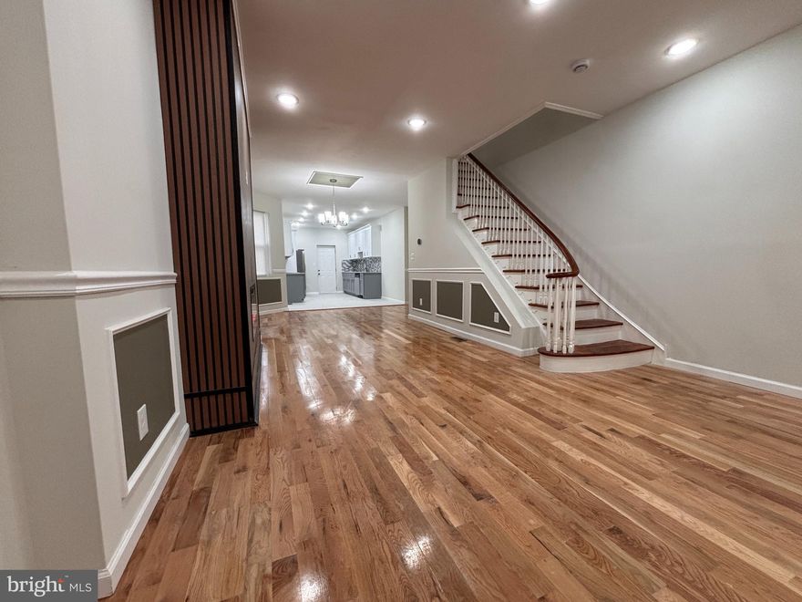 Stunning and fully permitted 4 bedroom and 2.5-bathroom home is now available for sale.  Welcome to your dream home in the heart of Overbrook. Upon arrival, you'll notice a well-kept block, The newly rehabbed residence which offers 4 bedrooms and 2.5 bathrooms, providing ample space for comfortable family living.  As you enter, are welcomed by a formal foyer with closet for all you and your guests. Then, step into the living room with open layout flowing seemingly from living room into the dining room with fireplace and then into a modern state of the art kitchen featuring quartz counter tops and stainless-steel appliances with modern backsplash, with the door leading to a private backyard.  Next, 4 bedrooms, 2 full bathrooms upstairs. A master bedroom with its an ensuite bathroom.  3 more bedrooms and Hallway bathroom with European tile.  finally, a half bathroom and finished basement perfect for entertaining friends and family. Could it get any better though? It does! This home also has a new HVAC system, plumbing, Electrical and new roof with warranty. This house is conveniently located from shopping dinning parks and schools. This home combines contemporary elegance and comfort making it a must-see property. Don't miss the chance to make this stunning house your new home.