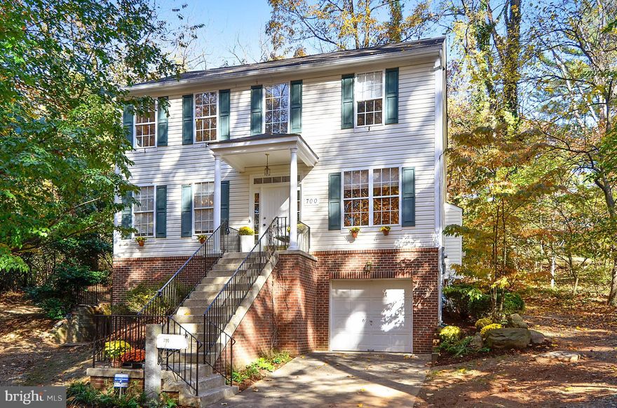Nestled in Sligo Creek Park, this home offers a unique setting & oversized lot w/wooded views. Main level has open kitchen/family room, dining room & den/bedroom. Generous master bedroom w/walk-in closet and full bath. Spacious lower level offers ample storage or finish for more living space. Enjoy the back terrace & deck. Driveway/garage. Easy access to Takoma Park, Silver Spring, Metro & 495