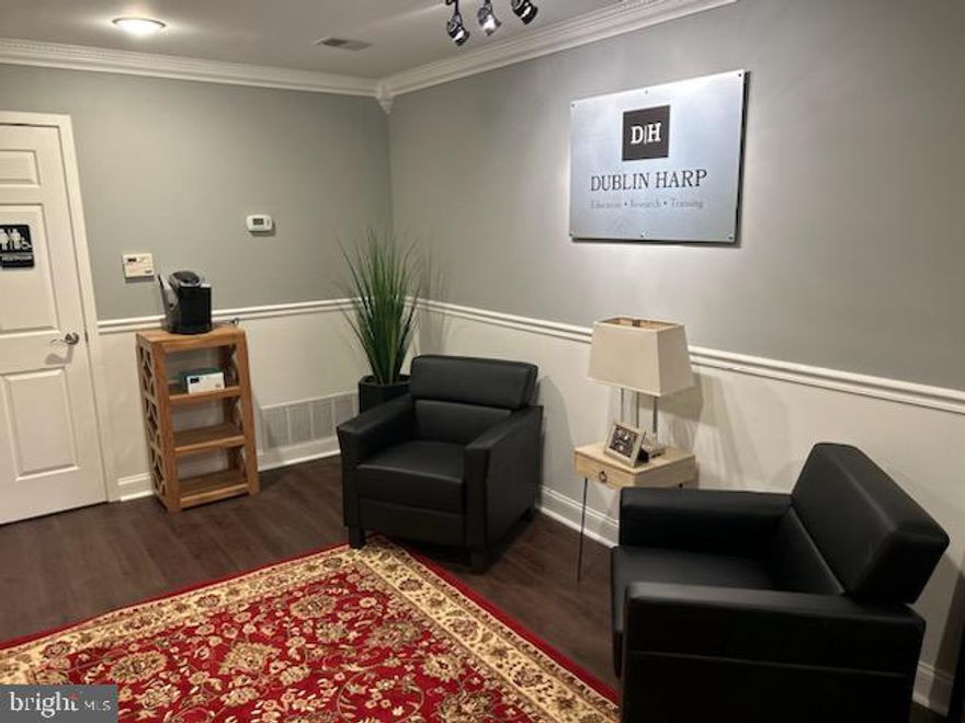 This recently updated Office space in immaculate condition offers convenience with style! Located just off of Rt 40 in Ellicott City make it sought after.  All new details like flooring, paint, chair rail, trim, etc!  Come see this one today as it should not last long!
