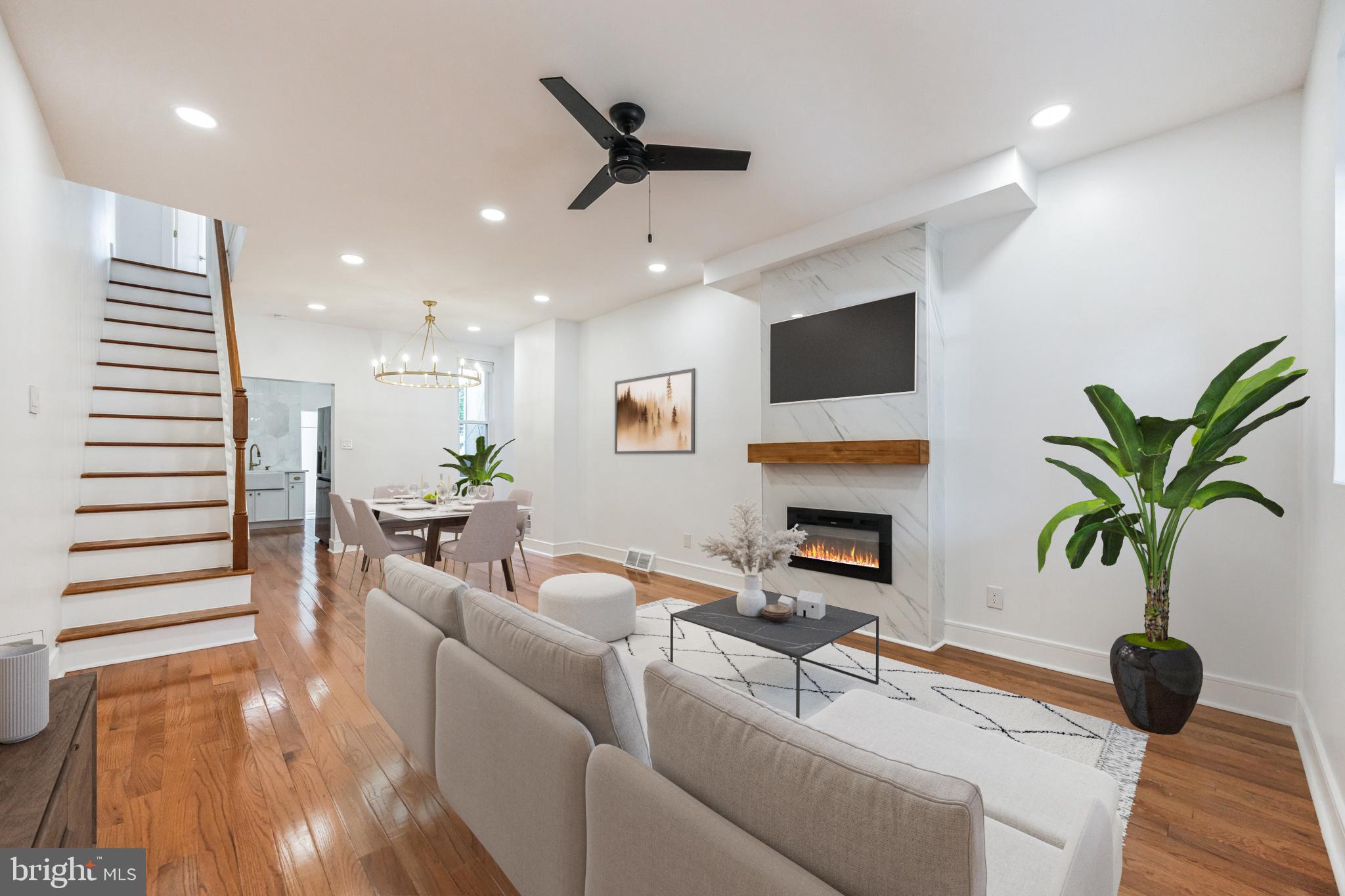 OPEN HOUSE (03/29/25 SAT 1:00-3:00pm) NEW price Again $2k now 226k! Lets make a deal. Step into this meticulously renovated 3-bedroom, 1-bathroom townhouse in Southwest Philadelphia, where luxury and thoughtful design come together to create an inviting, modern living experience.
From the moment you enter, the gleaming hardwood floors and open-concept layout draw you into a space bathed in natural light. The living and dining areas exude warmth and sophistication, perfectly complemented by large windows that flood the room with sunlight.
The designer kitchen is nothing short of spectacular, featuring premium cabinetry, exquisite quartz countertops, and top-of-the-line stainless steel appliances. The elegant tile backsplash, extending to the ceiling, highlights the impeccable craftsmanship and attention to detail that defines this home.
Each bedroom is outfitted with custom-designed closets, maximizing storage while maintaining a sleek and sophisticated look. The bathroom is a masterpiece of modern design, featuring only the finest fixtures and materials. Every element has been curated to create a serene, spa-like environment that balances beauty with functionality.
Downstairs, the freshly painted basement provides a versatile space ready to meet your unique needs—whether as a home office, playroom, or personal gym. The clean, open layout ensures this space is as adaptable as it is inviting.
Located in a vibrant neighborhood, this home is just steps away from a playground, local parks, and schools. With public transportation around the corner, you can enjoy a quick 10-minute tram ride to the bustling University City or a 20-minute journey to Center City. Prefer a faster commute? An Uber can whisk you to either destination in just 5 minutes. Nature enthusiasts will love the nearby Woodlands Community Garden and the picturesque Schuylkill River, both just a short walk away.
With ongoing development in the area and its close proximity to University City—a thriving hub for STEM jobs and world-class educational institutions—this property offers not just luxurious living but also a promising investment opportunity. Its prime location and high demand make it a valuable asset with strong potential for long-term appreciation.
Why rent when you can own a home that epitomizes luxury, elegance, and enduring quality? Start building equity today and indulge in the pinnacle of Philadelphia living. Opportunities like this are rare and won’t last long—schedule your showing today and make this extraordinary home yours. Questions? Text list agent(marvin-remax access pa/nj).