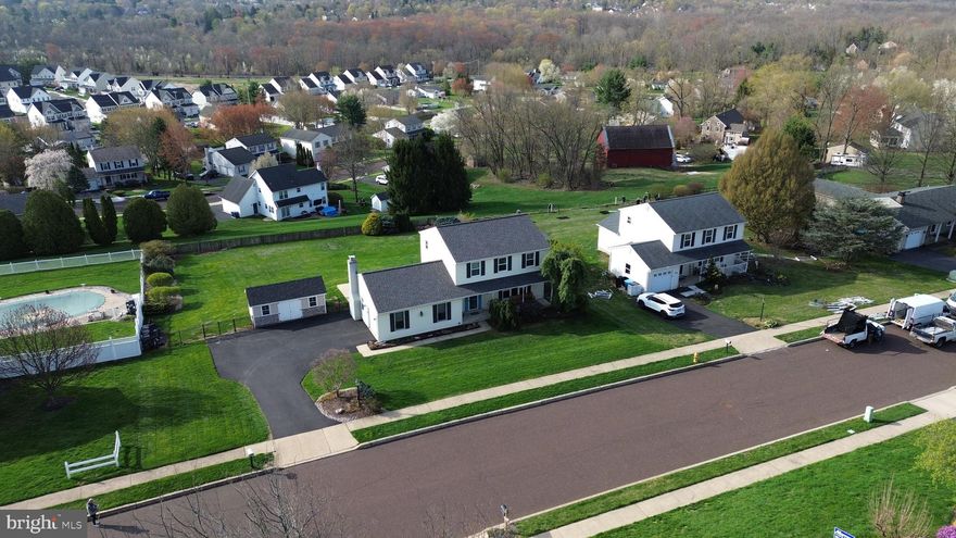 Welcome to this beautifully maintained 3-bedroom, 2.5-bath colonial nestled on an expansive lot in the highly sought-after Central Bucks School District. This classic home exudes pride of ownership, offering timeless charm paired with thoughtful updates throughout.

Step inside to find a warm and inviting layout, featuring a spacious living room, formal dining area, and an eat-in kitchen perfect for everyday living and entertaining alike. The home boasts a brand-new roof and windows, ensuring comfort and energy efficiency for years to come.

Upstairs, you’ll find three generously sized bedrooms, including a primary suite with an en-suite bath, plus a shared hall bath for guests or family. A convenient half bath is located on the main level.

Enjoy the convenience of a 1-car attached garage and a full basement providing ample storage or potential for finishing. Outside, the large lot offers endless possibilities—from backyard barbecues to gardening or even adding a future pool.

This move-in ready gem combines classic colonial appeal with modern peace of mind—all in a prime location close to parks, shops, dining, and top-rated schools.

Don’t miss your chance to call this exceptional property “home”!
