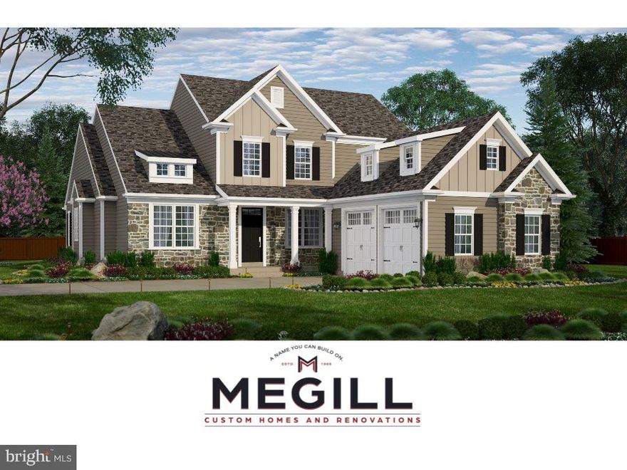 **TO BE BUILT**The Brinton Country Manor Home features a first floor primary bedroom suite, open concept kitchen and living area, breakfast room AND dining room, AND office.  Additional desirable features include main floor laundry, full basement, and an additional 2 bedrooms and bathroom on the 2nd level. Located in Pennsylvania's Brandywine Valley near Unionville Village on 2+ acres and NO HOA. Near the schools of the highly ranked Unionville-Chadds Ford School District. Convenient travel to commuter routes and essential services combined with easy access to Longwood Gardens and many conserved recreational areas make the location ideal for those who desire more out of life. 3.3 miles to New Bolton Center and many renowned equestrian farms. 4 miles to Kennett Square Boro. 9 miles to West Chester Boro.**At Megill Custom Homes & Renovations, we understand that each homeowner is unique. That’s why we offer customizable architectural designs that cater to your individual preferences and lifestyle. Our award-winning team will work closely with you to create a stunning home that reflects your personal style and exceeds your expectations. Contact Builder Rep directly to explore your custom home dreams.